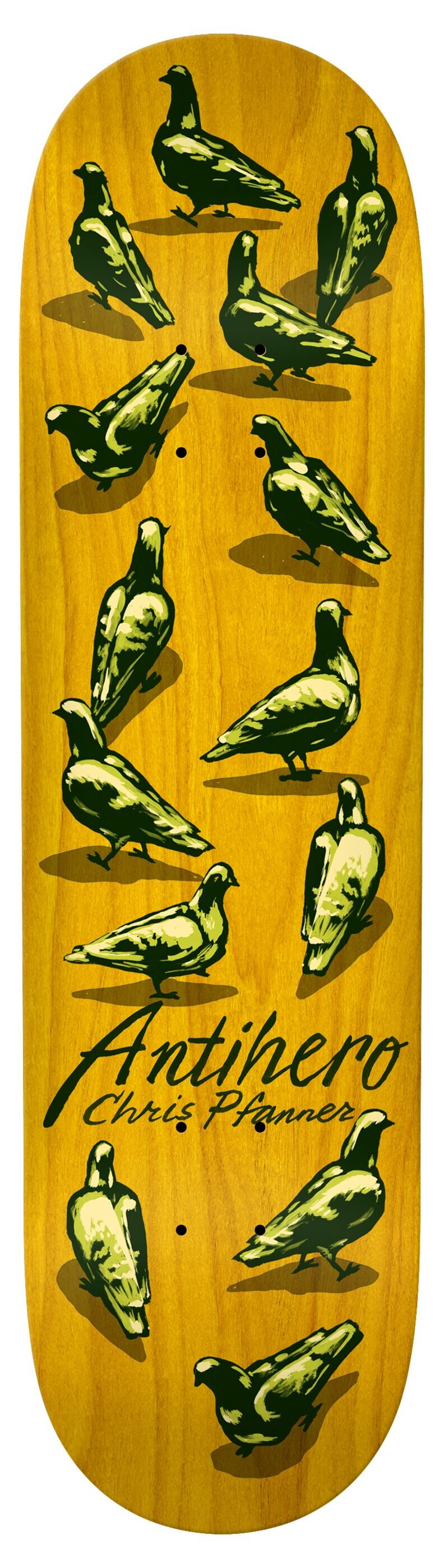 Antihero Dawn of the Pigeon Pfanner 8.25" Deck Decks Antihero Skateboards