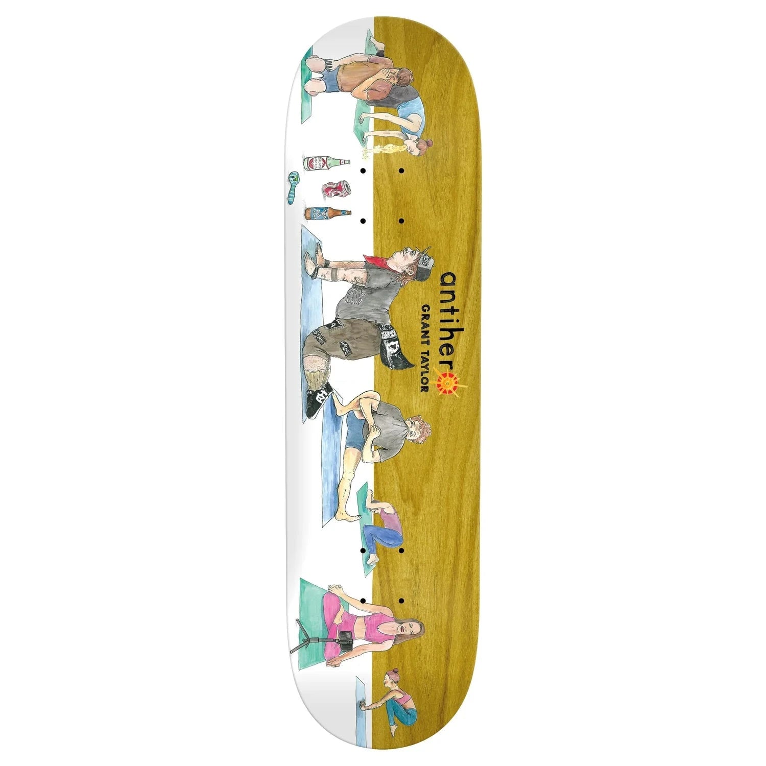 Antihero Grant I Farted in Yoga Cl Deck - 8.5" Decks Antihero Skateboards
