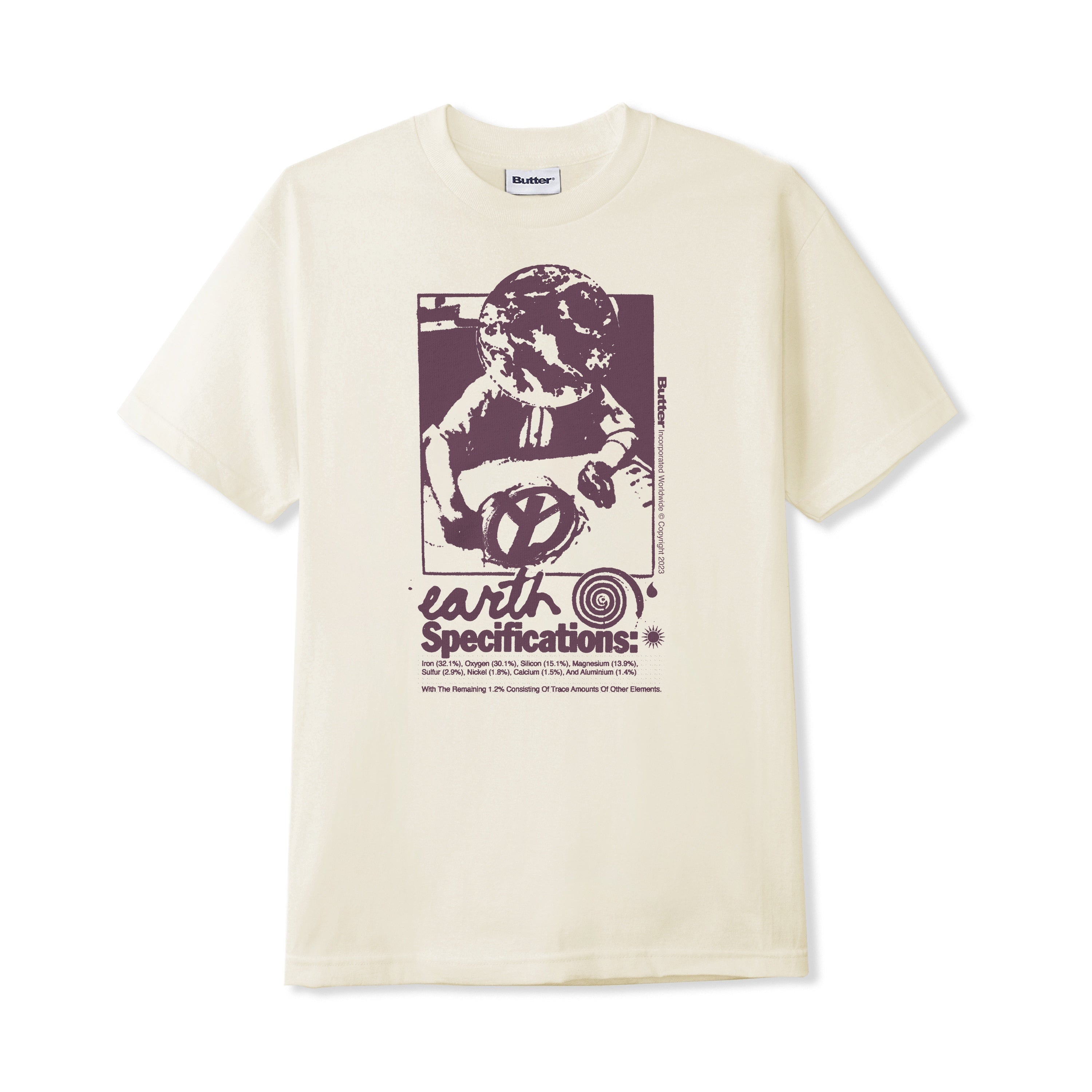 Butter Goods Earth Spec T-Shirt Herren T-Shirt Butter Goods