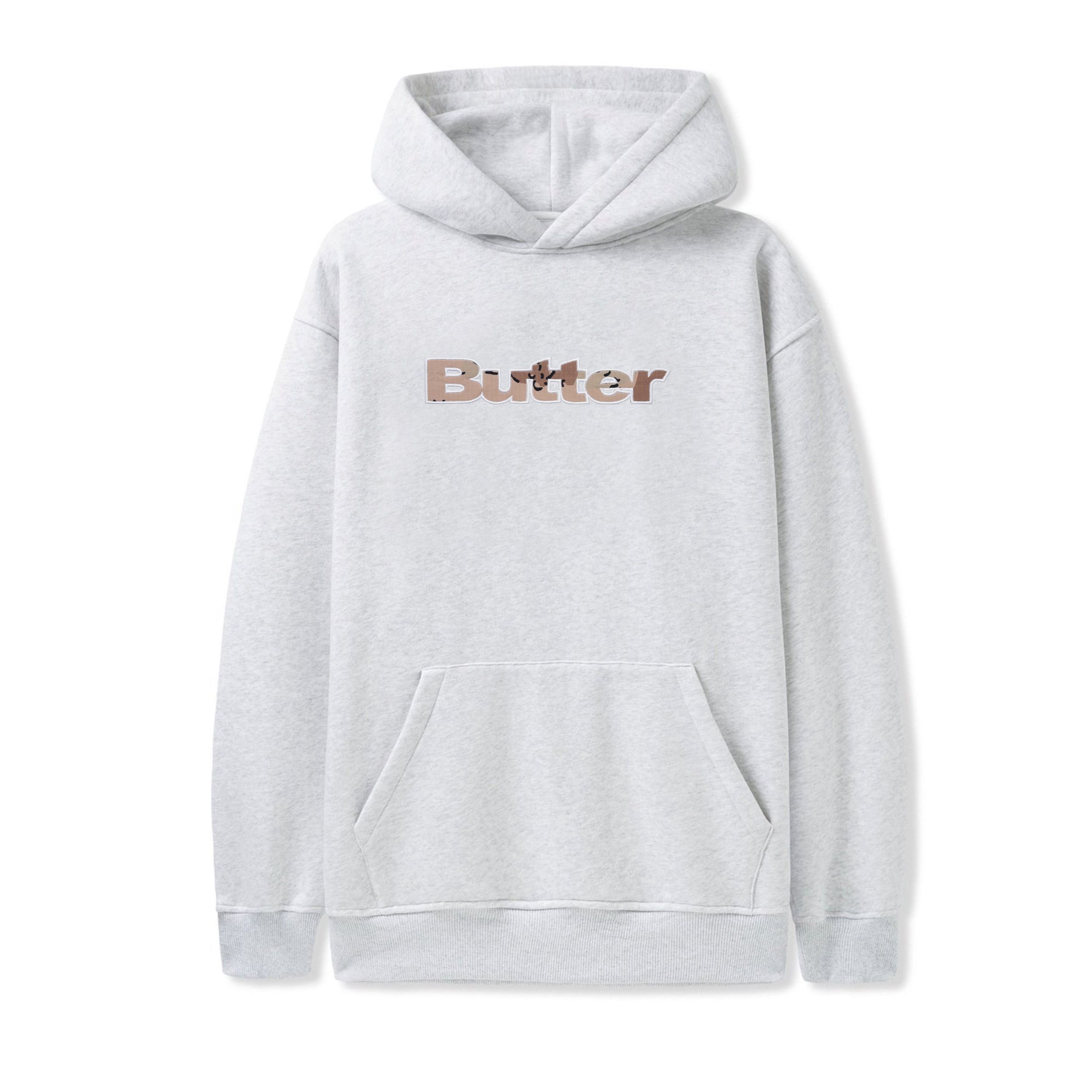 Butter Goods Logo Camo Applique Hoodie Herren Hoodie Butter Goods