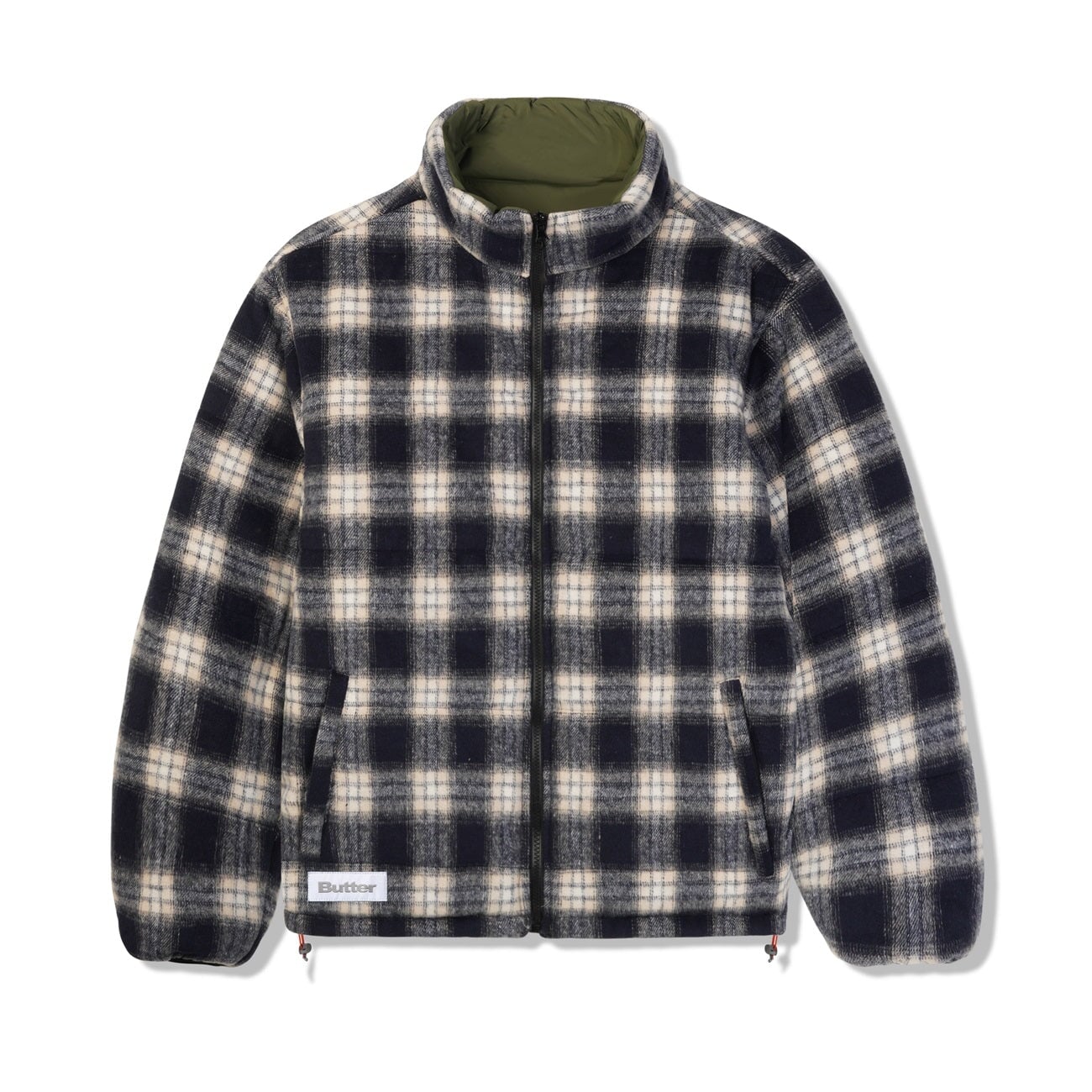 Butter Goods Reversible Plaid Puffer Jacket Herren Isolationsjacke Butter Goods