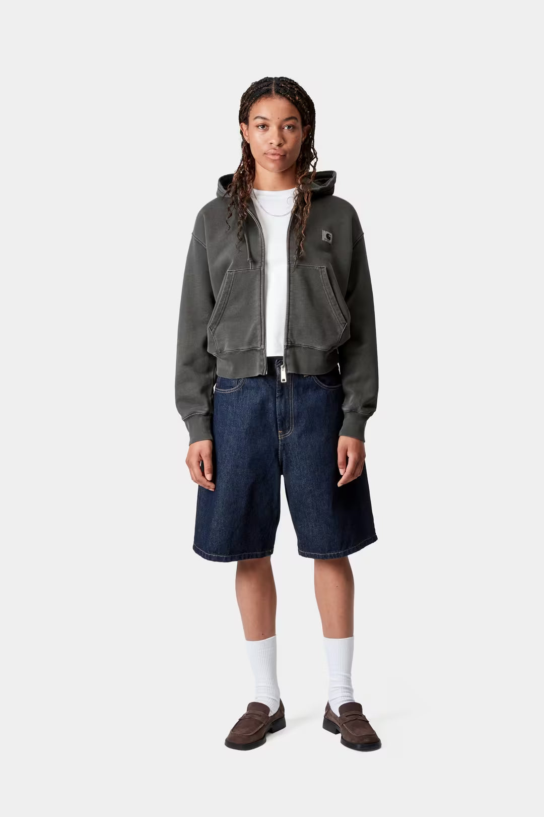 Carhartt WIP Nelson Zip Hooded Sweater Damen Zip Hoodie Carhartt WIP