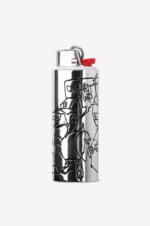 Blinkerfluid BIC Metal Lighter Case Silver Bild 1