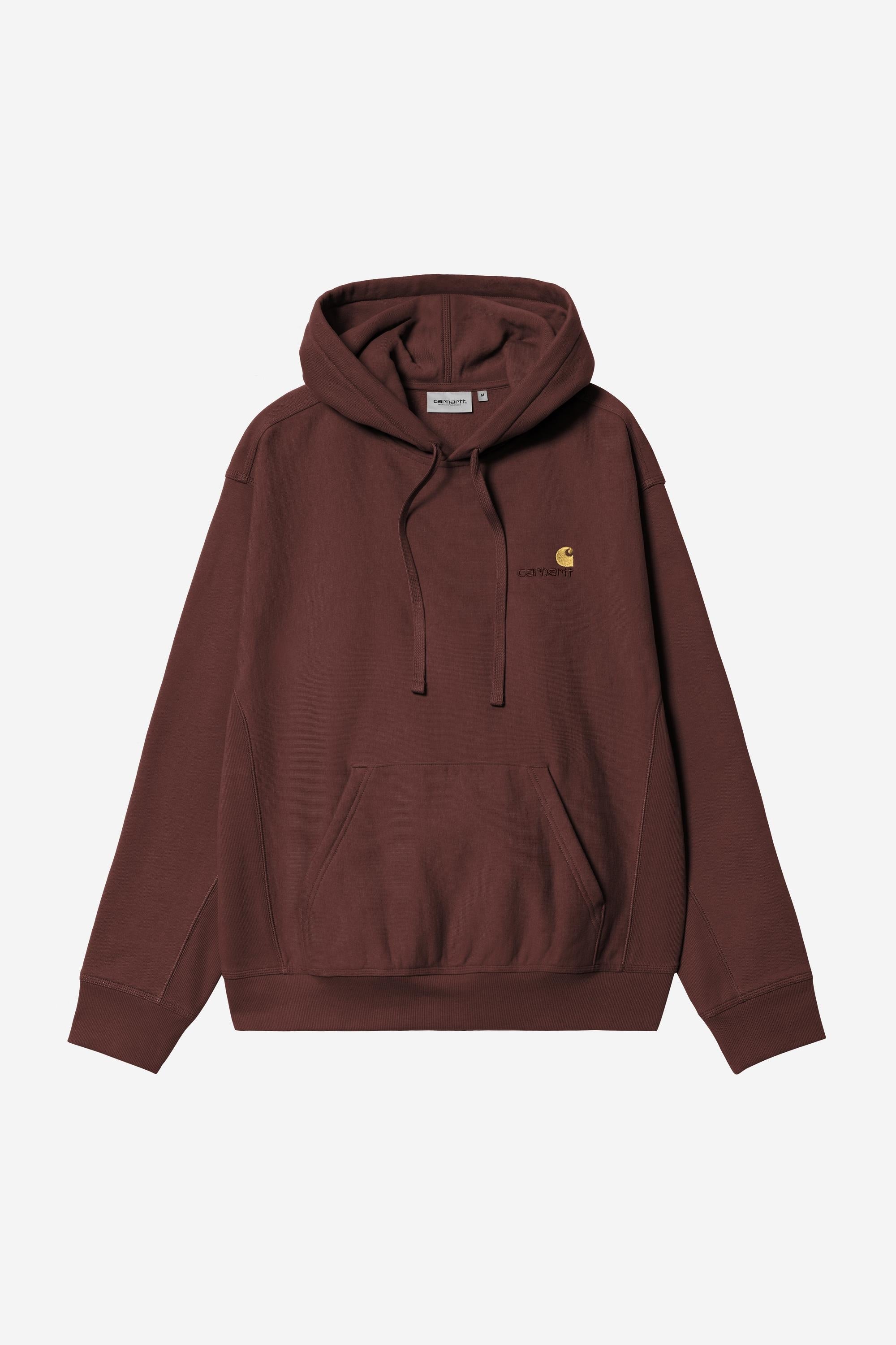 Hooded American Script Sweat Amarone Bild 1