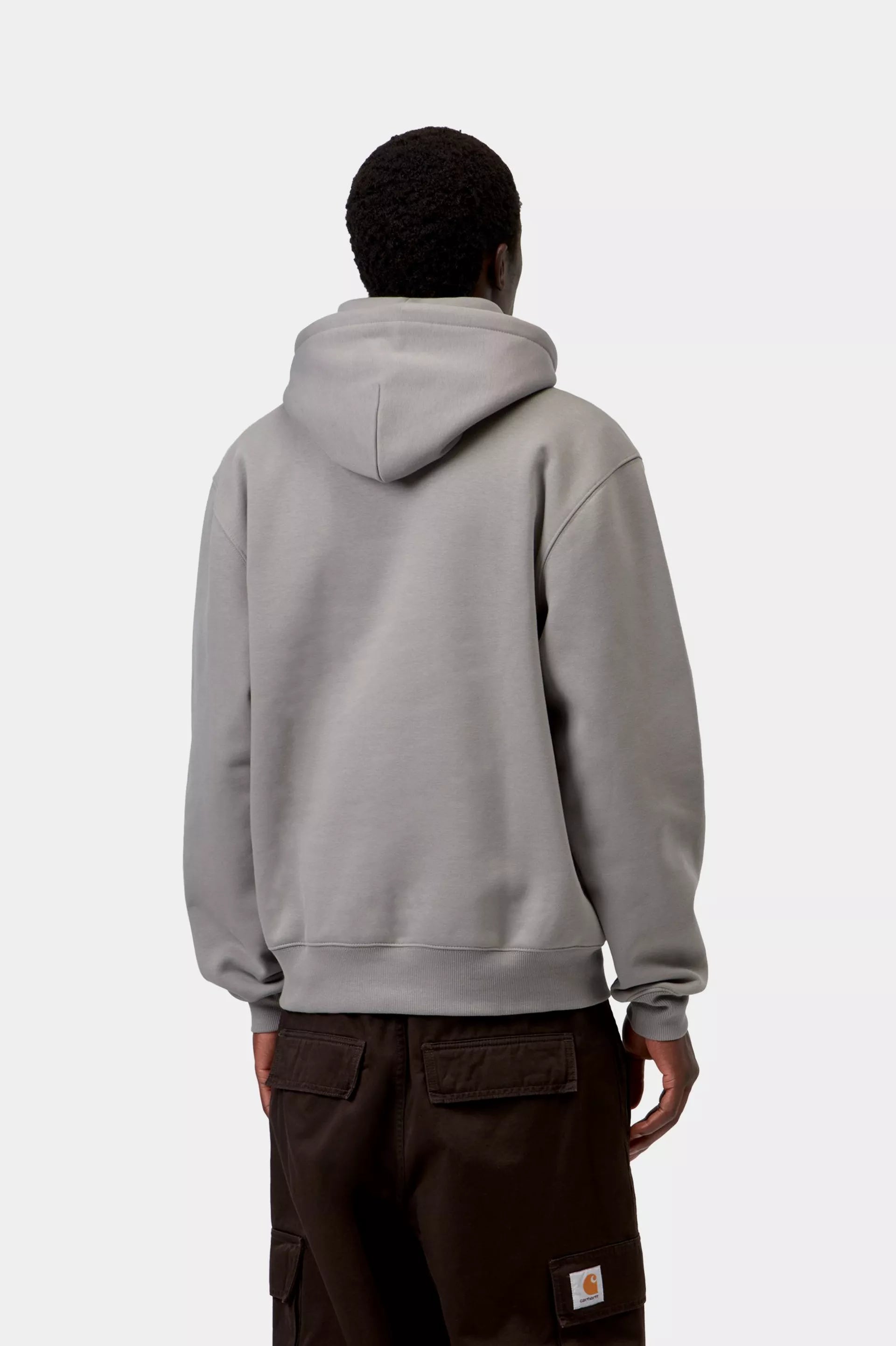 Hooded Carhartt Sweat Shady Grey/Dark Navy Bild 2