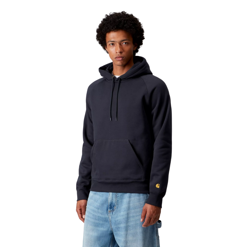 Hooded Chase Sweat Dark Navy/Gold Bild 3