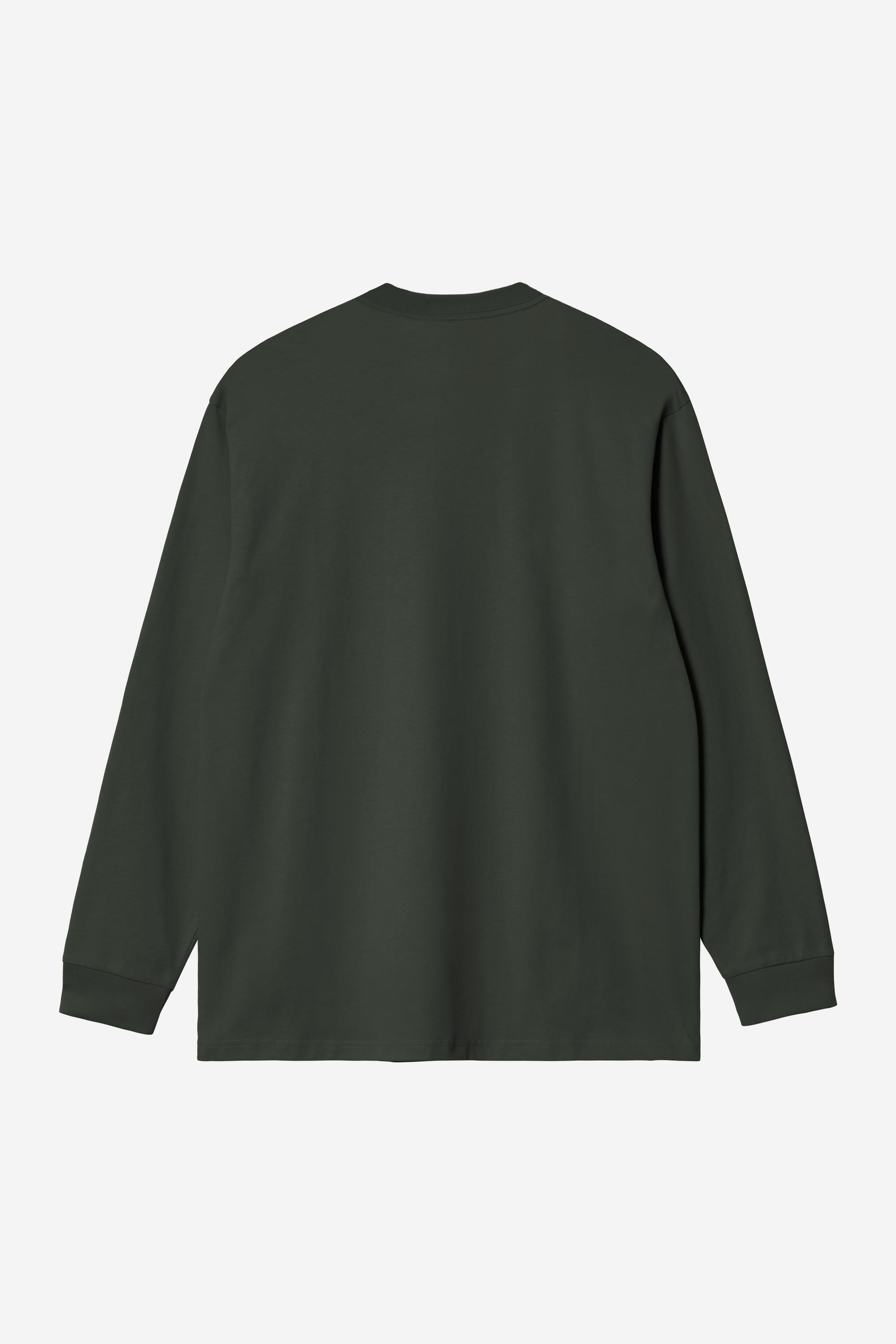 LS American Script T-Shirt Raven Bild 2