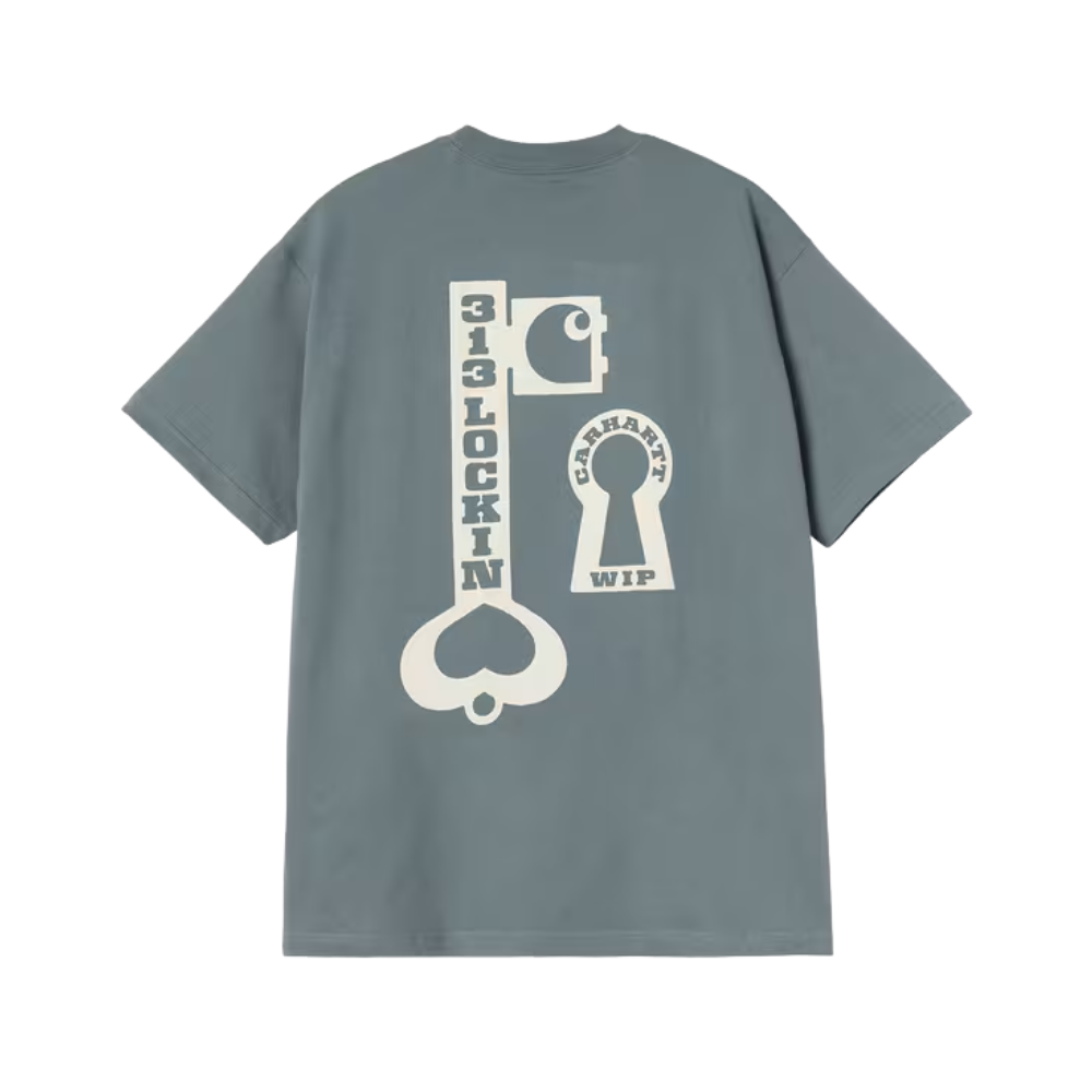 SS Locked T-Shirt Cozy Blue Bild 2