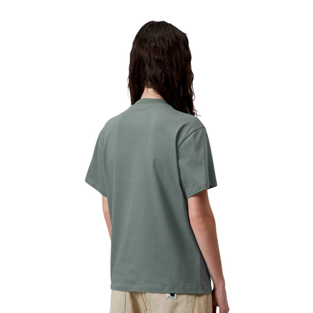 W SS Script Embroidery T-S Velvet Green/Gentle Bild 2