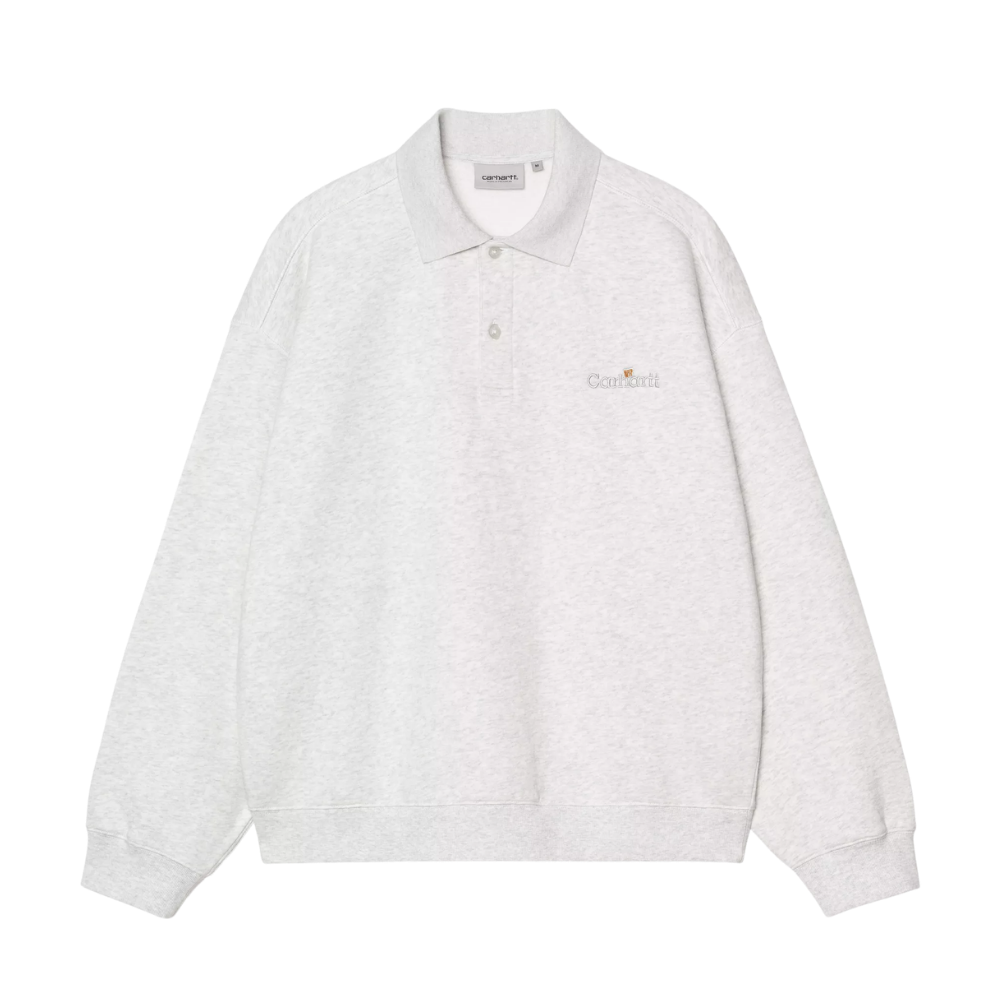 WIP Label Polo Sweat Ash Heather Bild 1