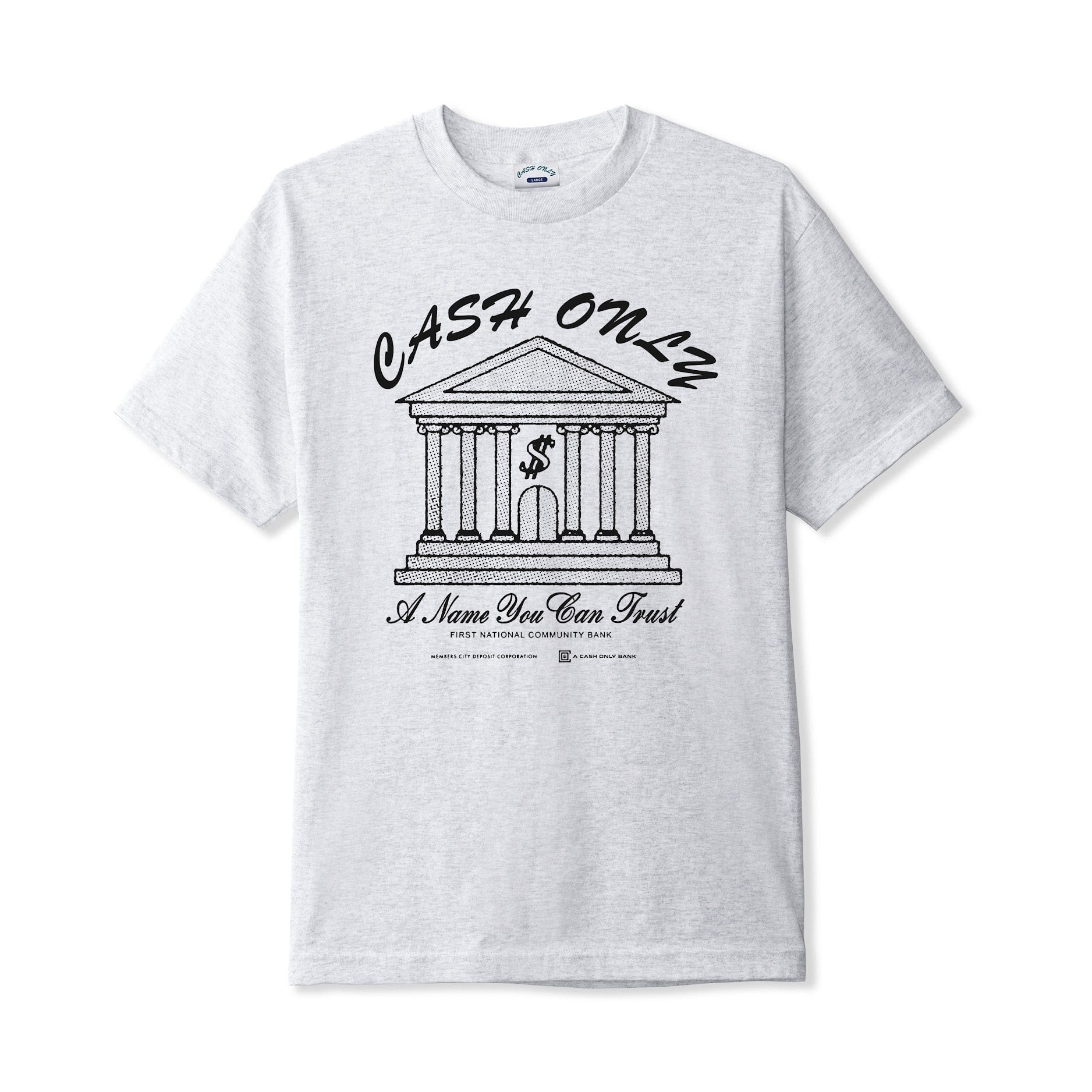 Cash Only Bank T-Shirt Herren T-Shirt Cash Only