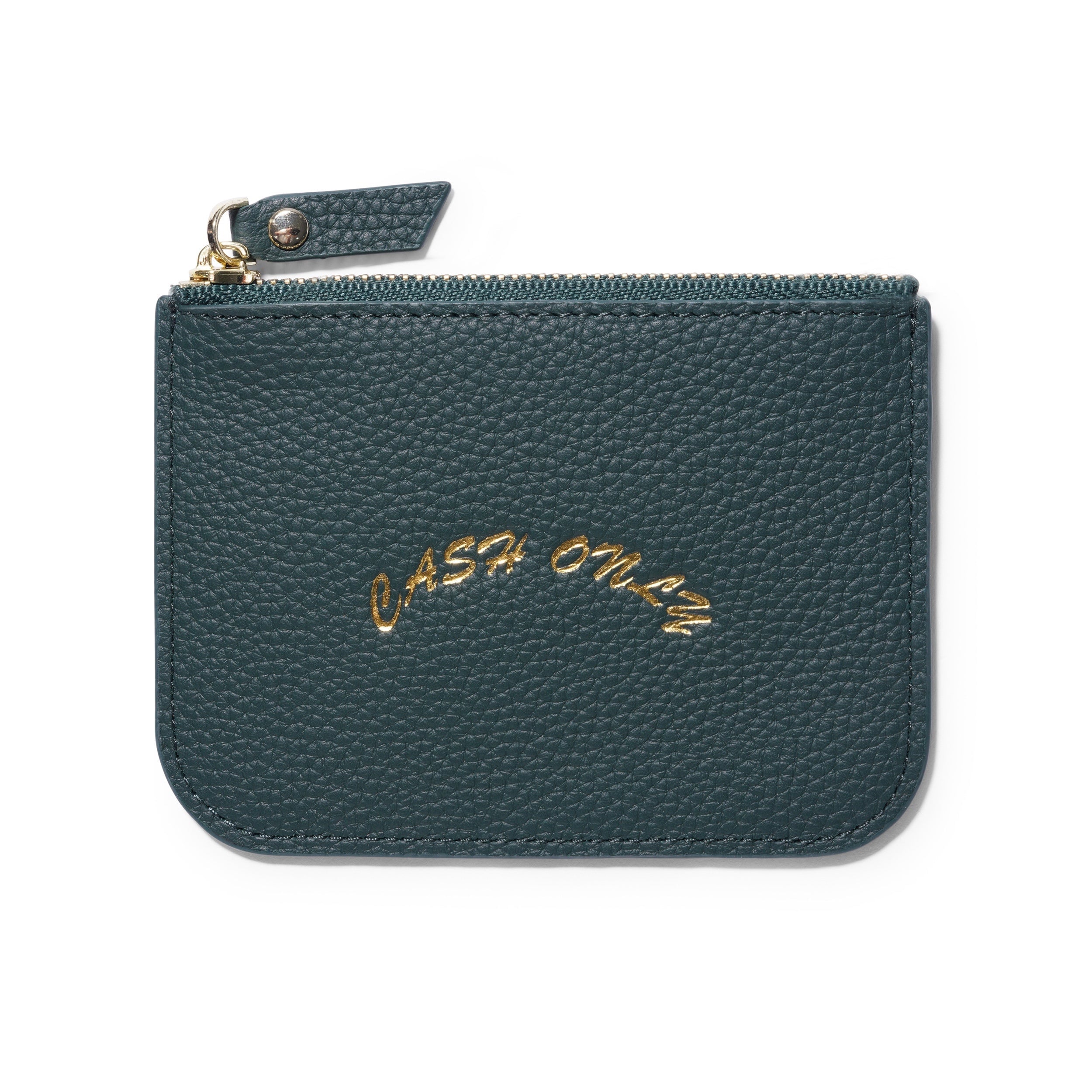 Cash Only Leather Zip Wallet Geldbörsen Cash Only