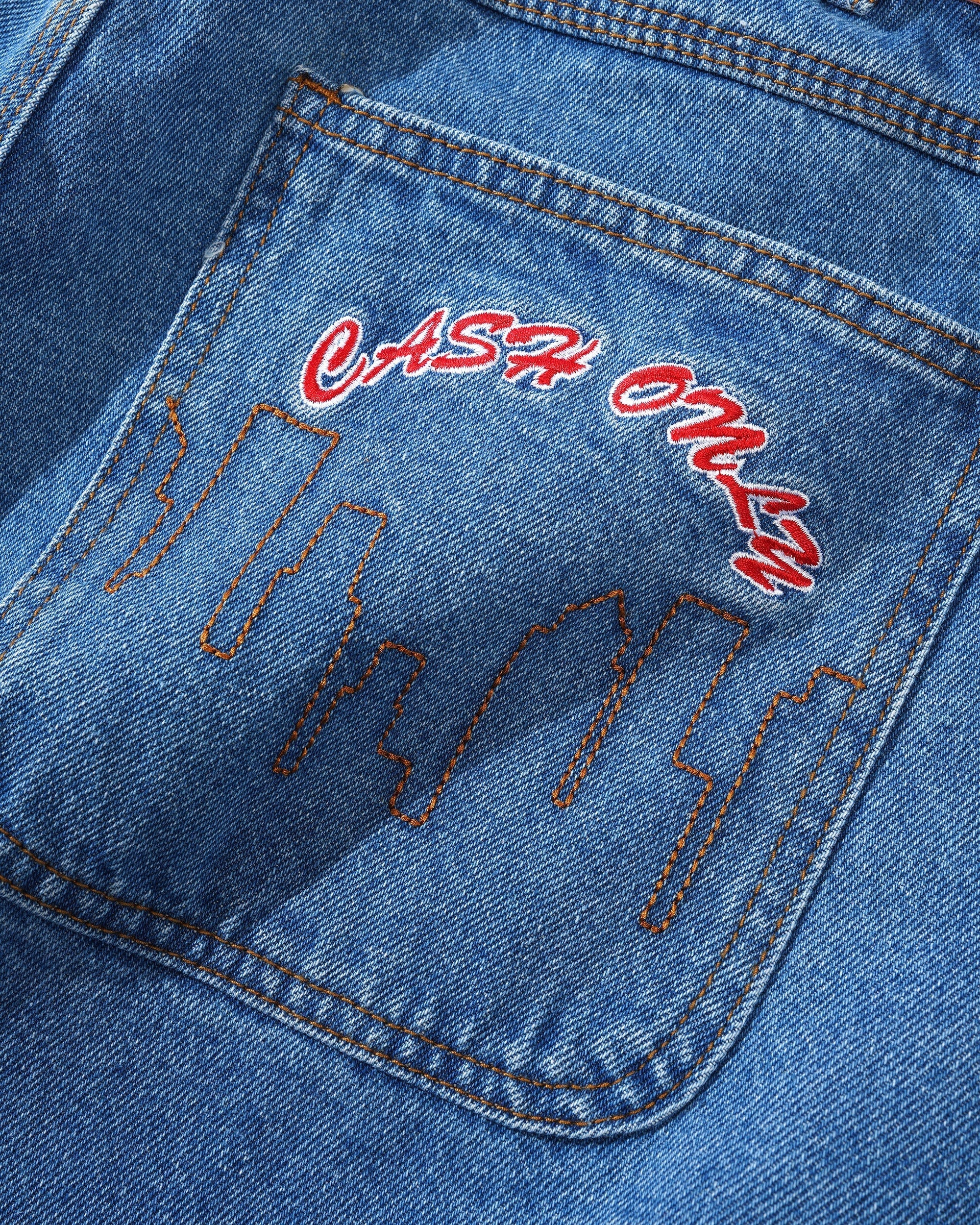 Cash Only Logo Baggy Denim Jeans Herren Jean Cash Only