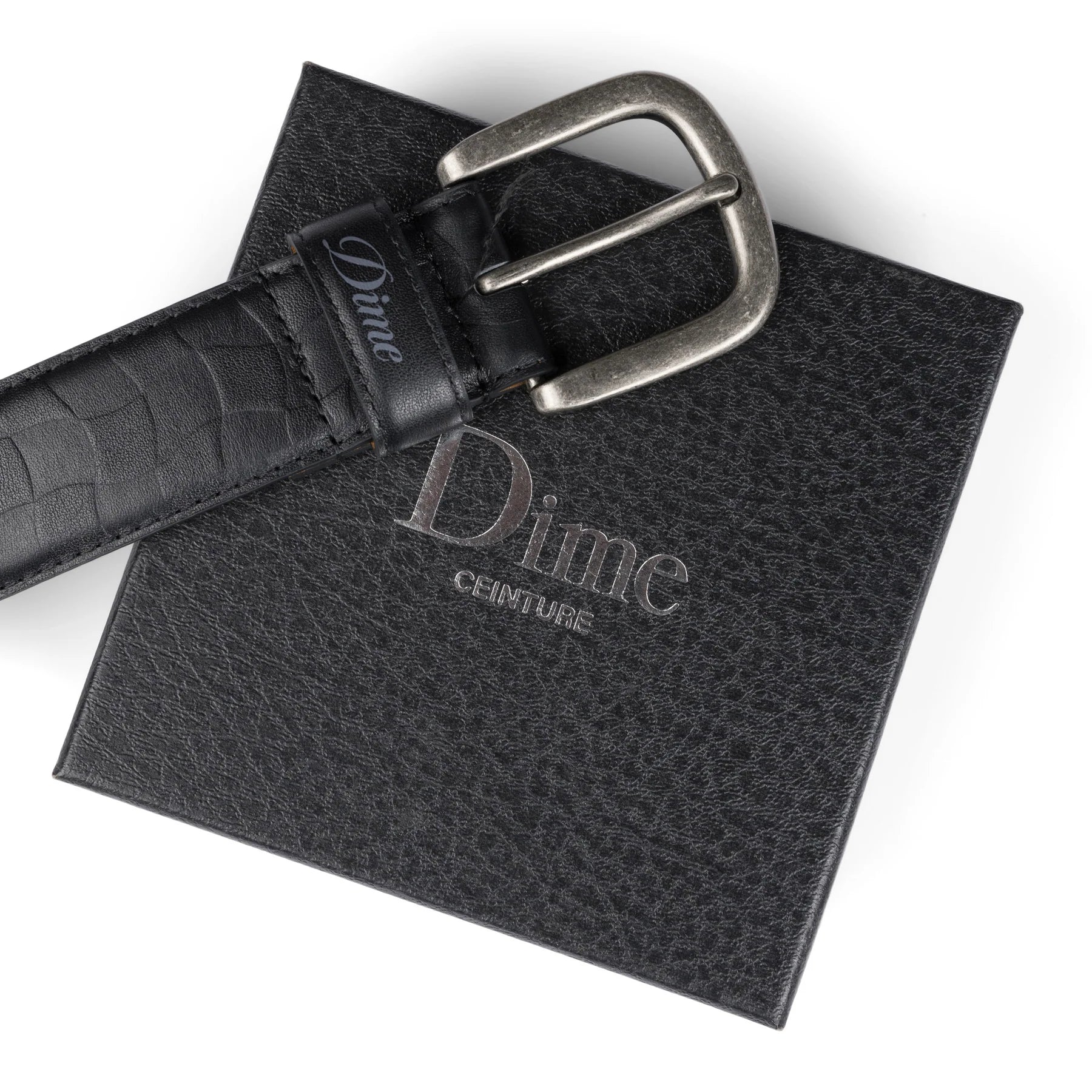 Dime Checkered Leather Gürtel Unisex Gürtel Dime MTL