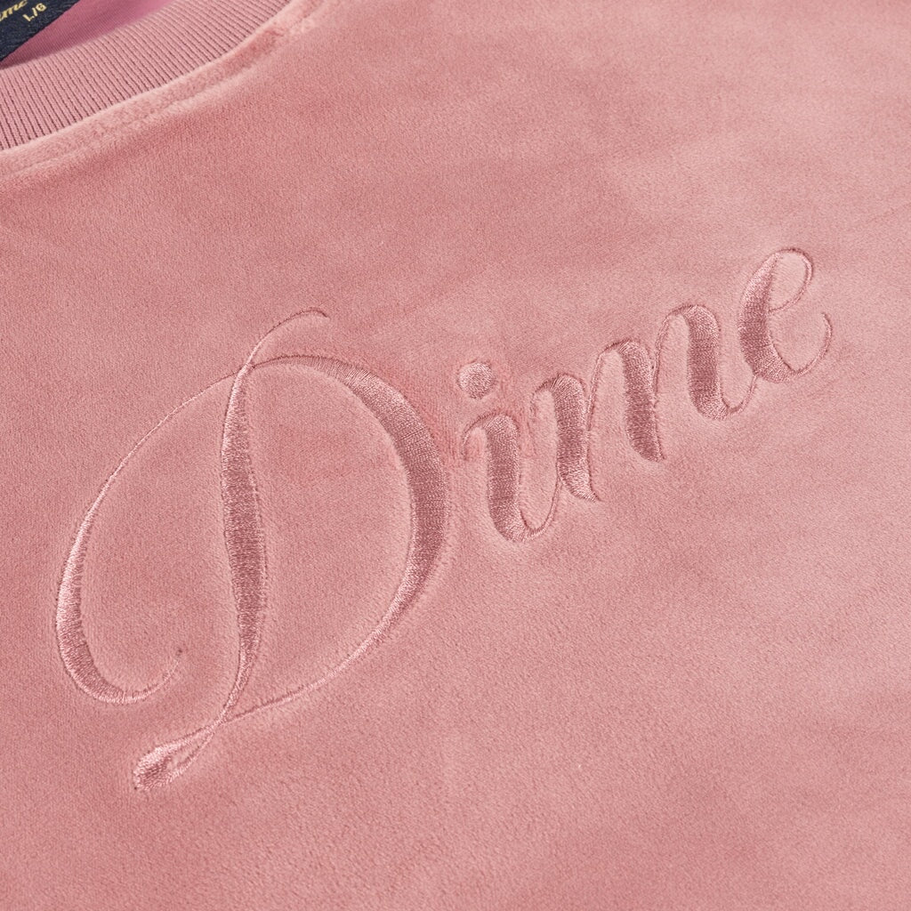 Dime Cursive Velvet Crewneck Sweater Herren Crewneck Dime MTL