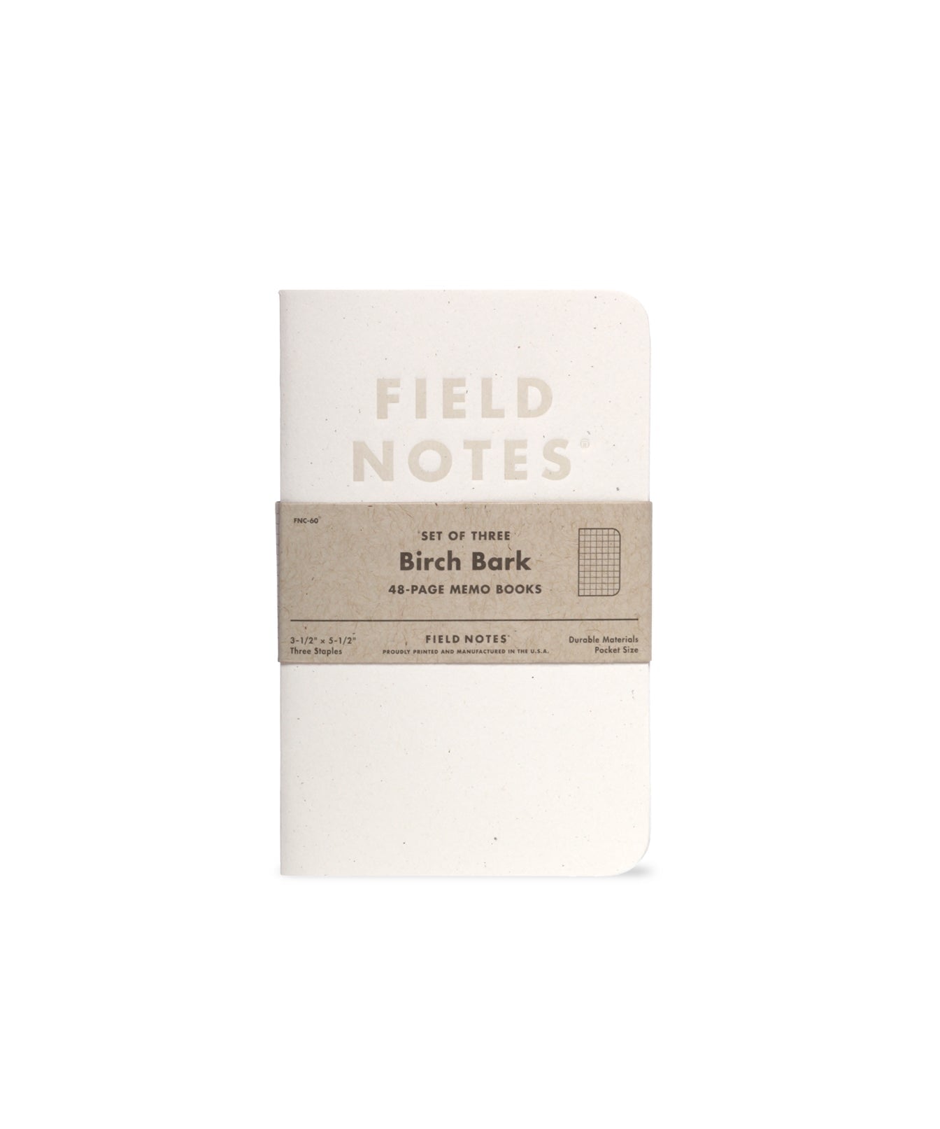 Field Notes "Birch Bark" 3-Pack Notizheft Notizhefte Field Notes