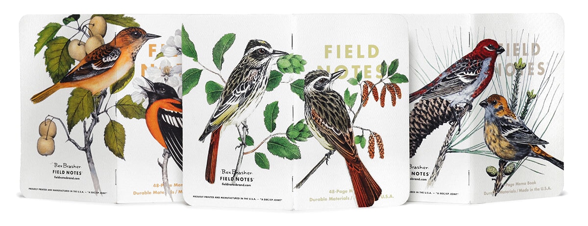 Field Notes "Birds & Trees of North America" Pack 3-Pack Notizheft Notizhefte Field Notes
