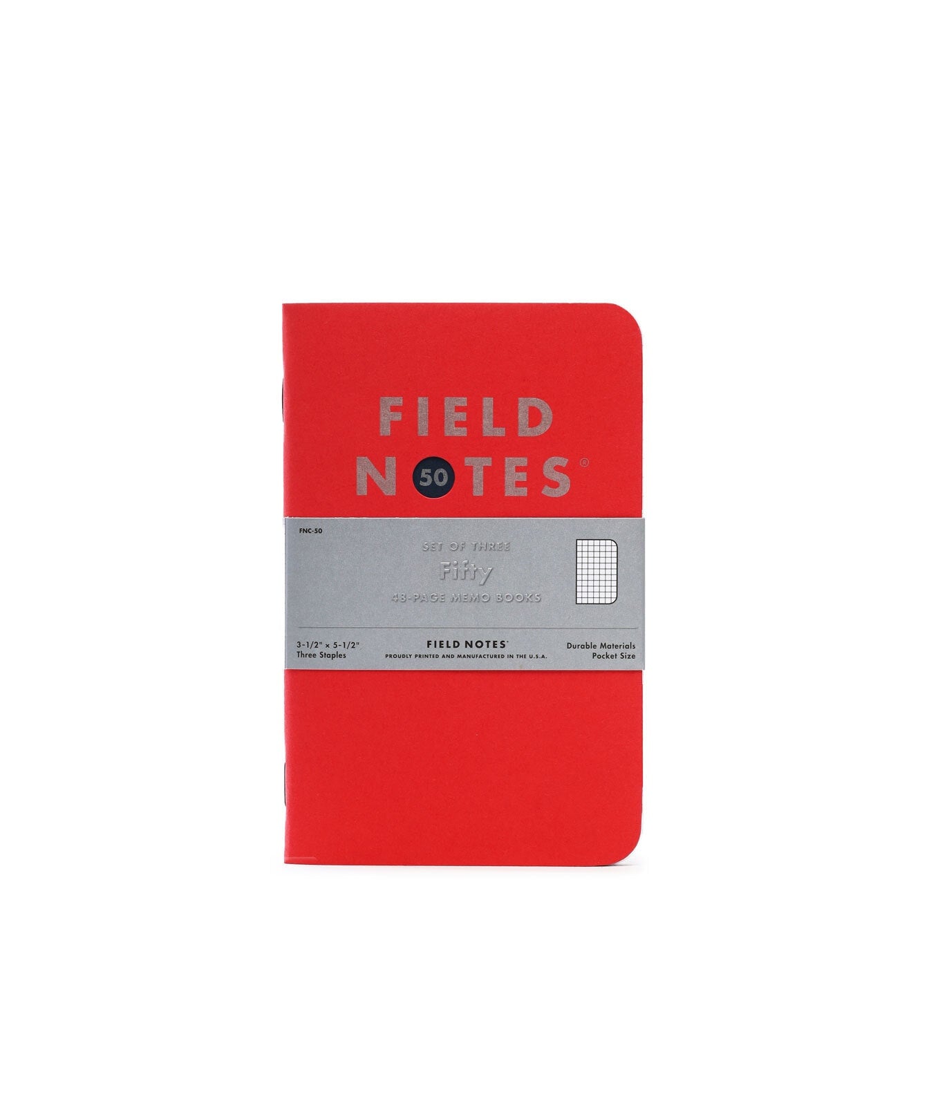 Field Notes "Fifty" 3-Pack Notizheft Notizhefte Field Notes