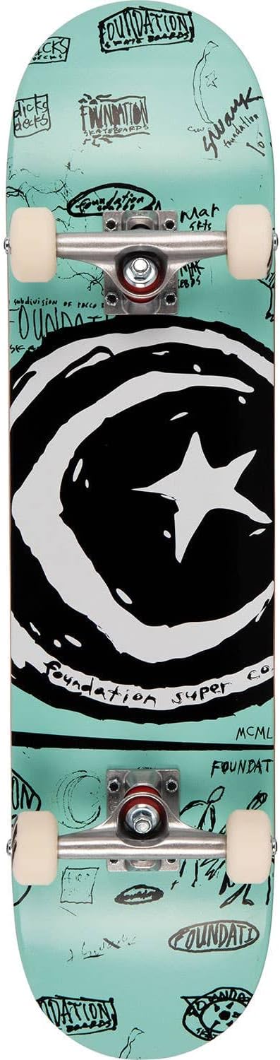 Foundation Star & Moon Doodle Complete Deck 7.75" Komplette Skateboards Foundation Star& Moon