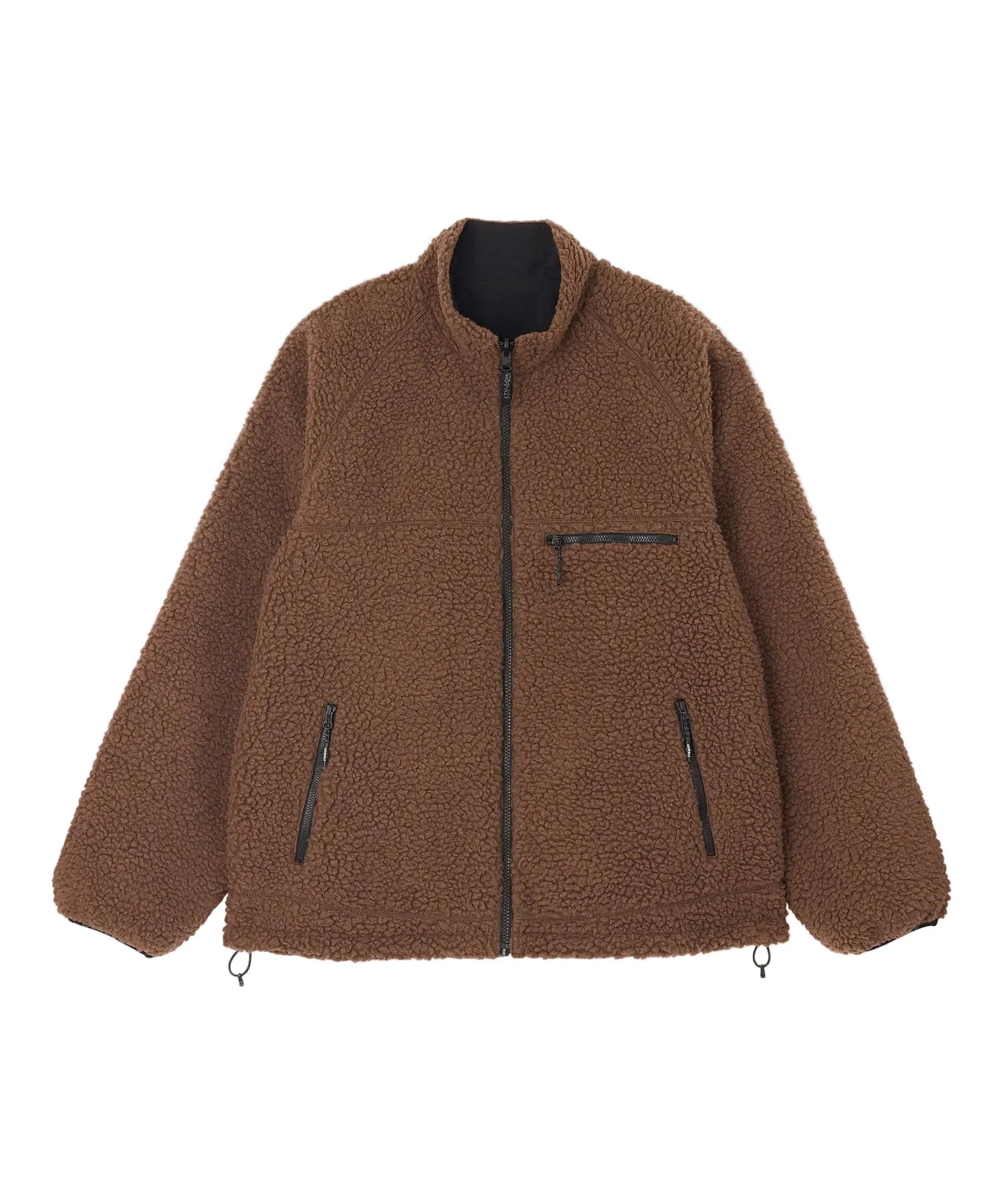Reversible Sherpa Jacket Dark Brown/Black Bild 1