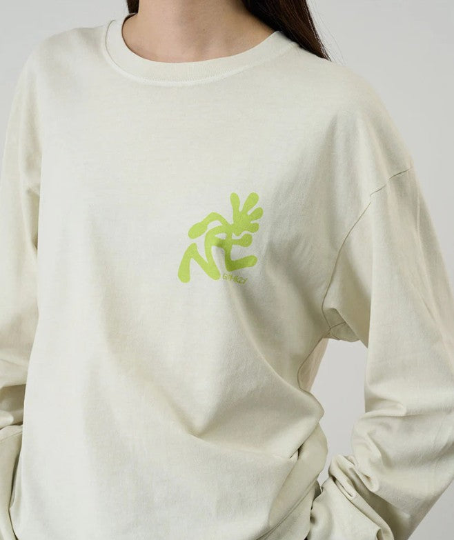 Running Man L/S Tee Pigment Dyed Natural Pigment Bild 1