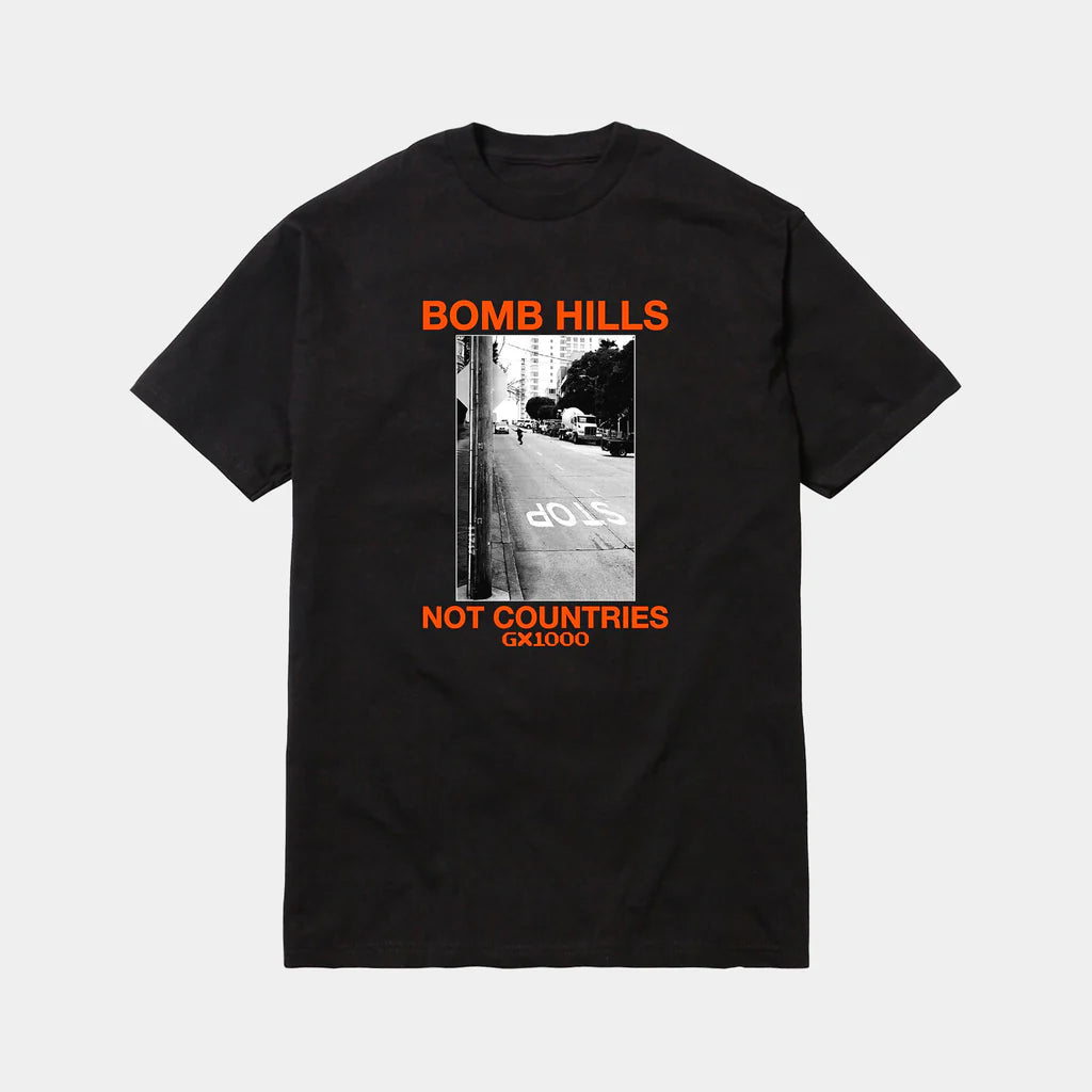 GX 1000 Bomb Hills Not Countries T-Shirt Herren T-Shirt GX 1000 Skateboards