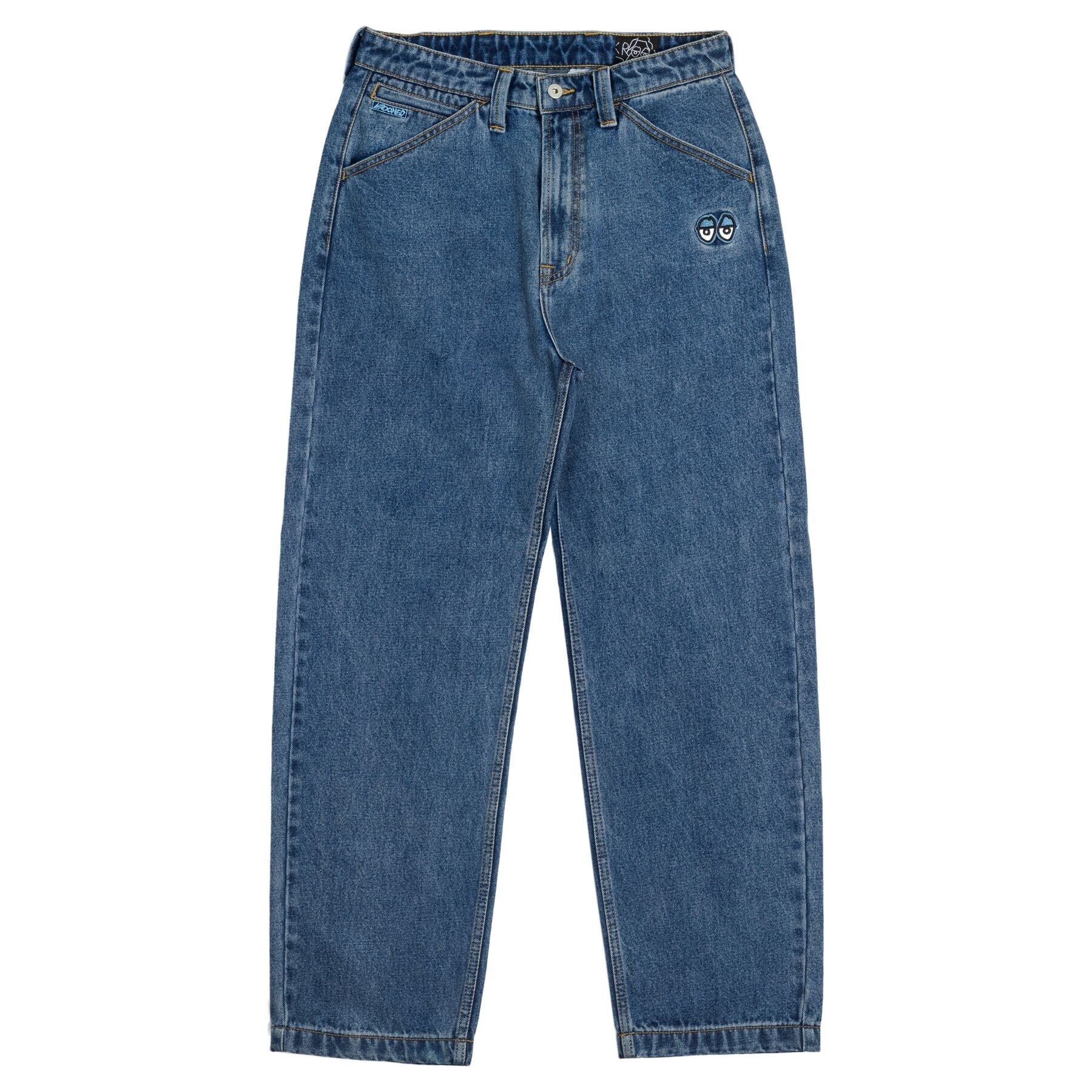 Krooked Eyes Denim Twill Pants Herren Jean Krooked Skateboards