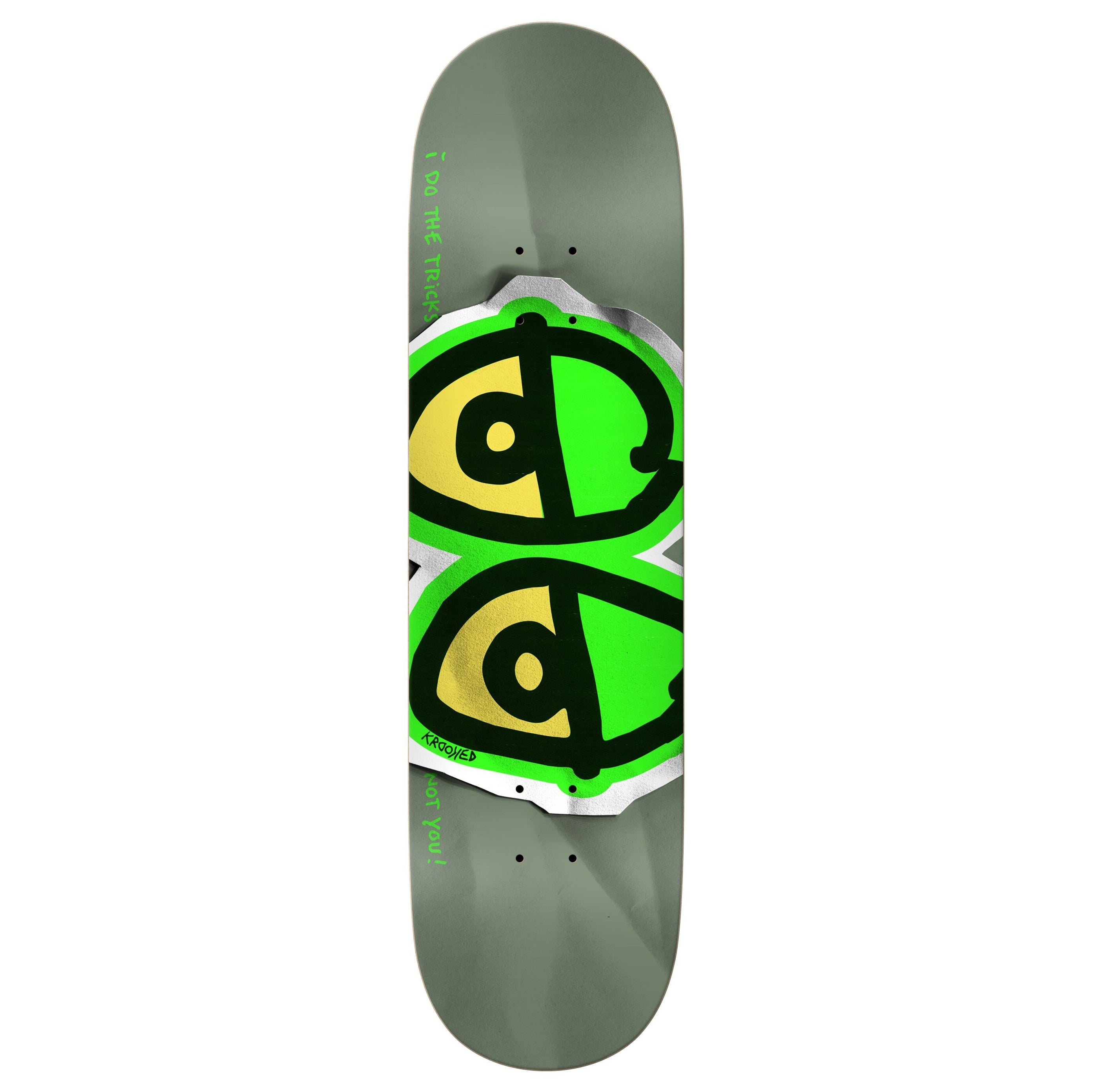 Krooked Eyes "Light Green" DBX Deck - 8,25" Full SE Decks Krooked Skateboards