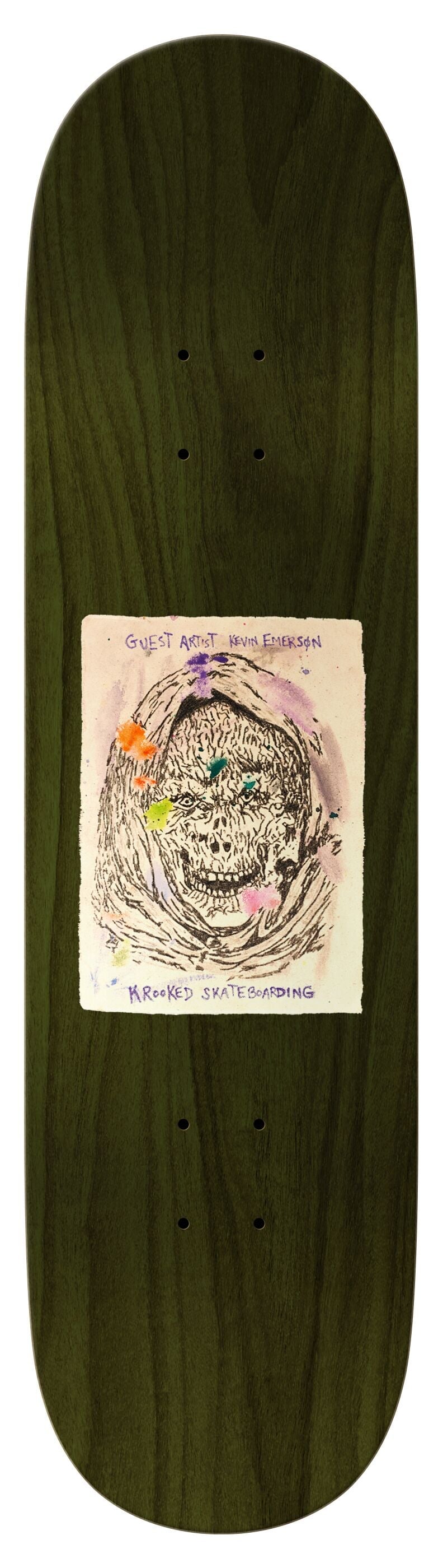 Krooked Gueat Artist Kevin Emmerson Deck - 8.5" Decks Krooked Skateboards