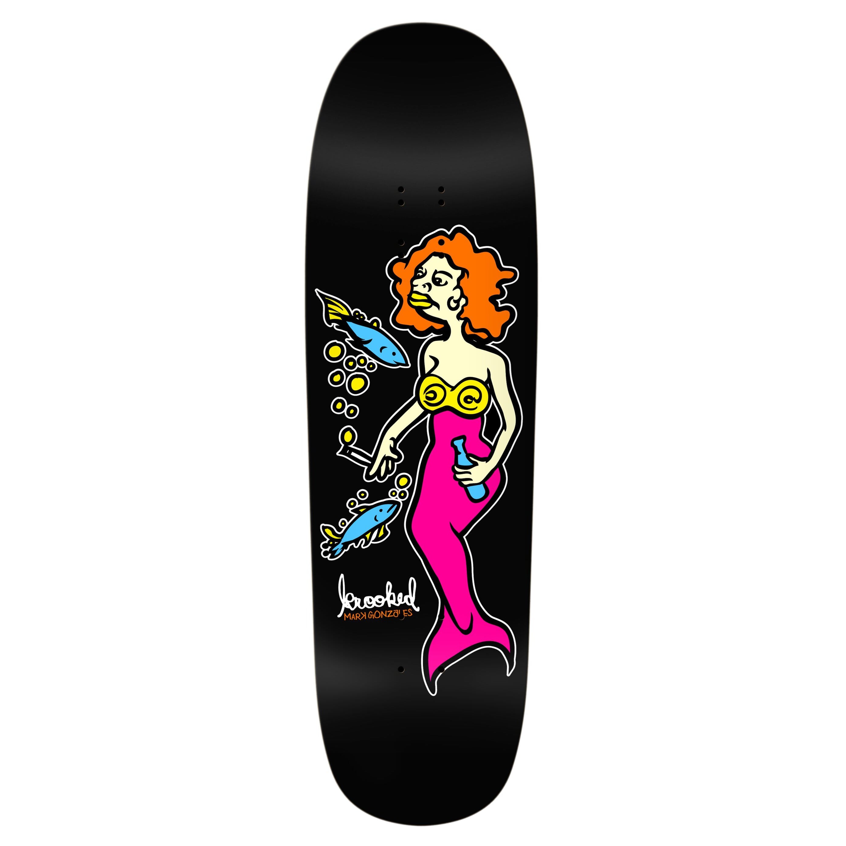 Krooked Mermaid Hand Screen Crusier - 9,25" Decks Krooked Skateboards