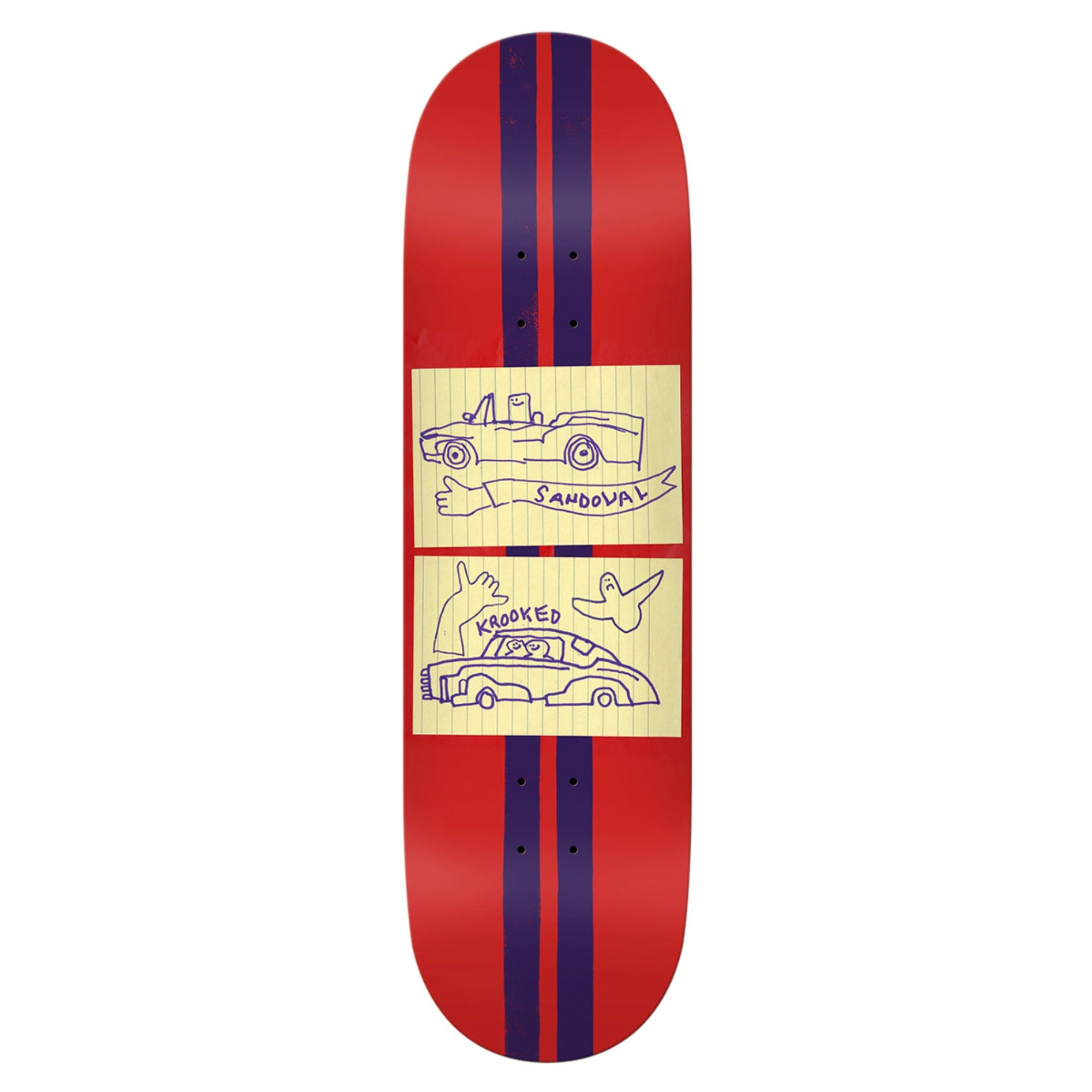 Krooked Racecar Sandoval Deck - 9,02" Decks Krooked Skateboards