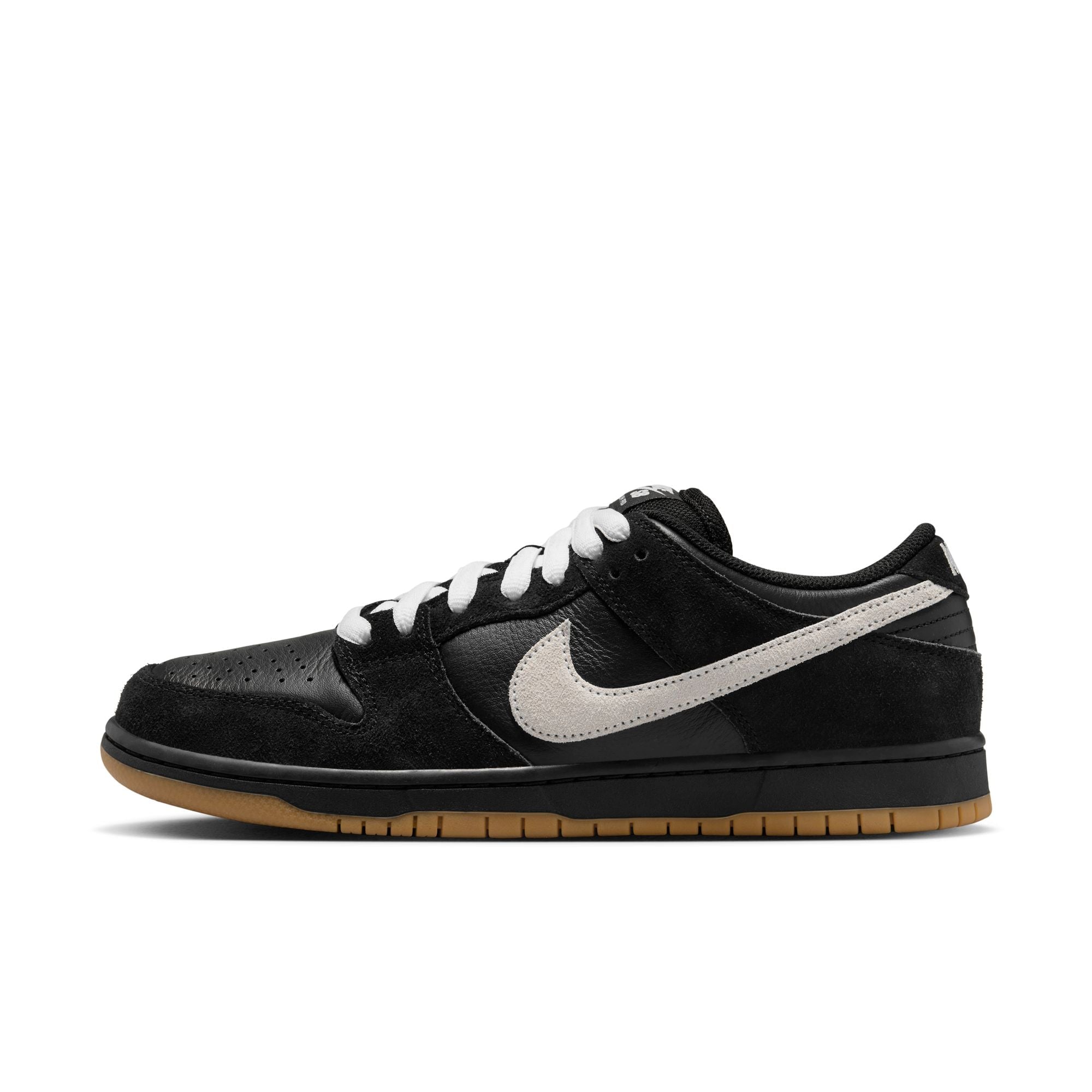 Nike Dunk Low Pro SB Black White Gum 2025 Skate Schuhe Skate-Sneakers Nike Skateboarding