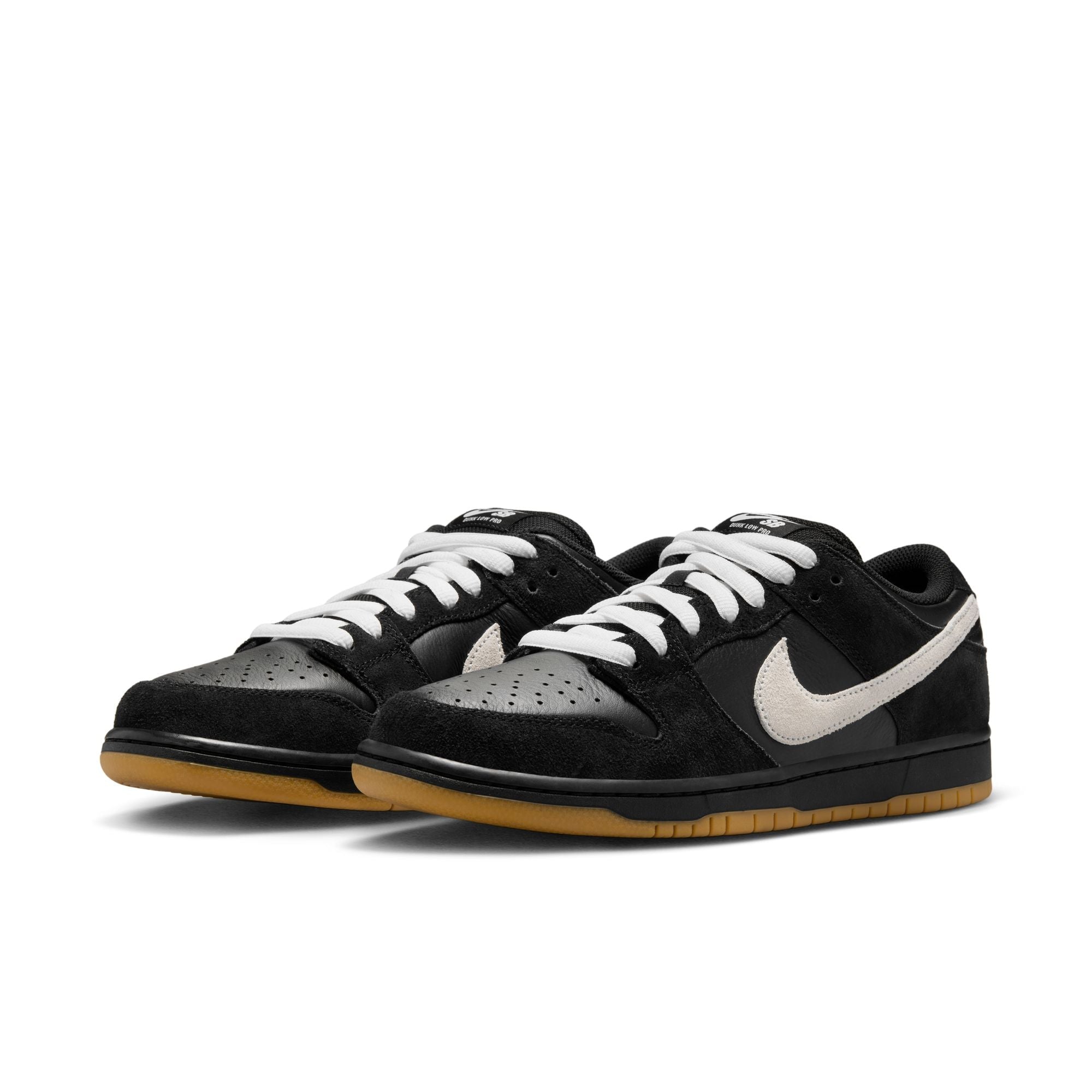 Nike Dunk Low Pro SB Black White Gum 2025 Skate Schuhe Skate-Sneakers Nike Skateboarding