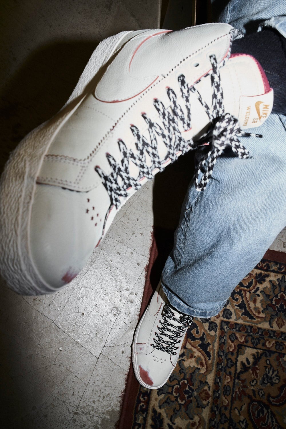 Nike SB x "Welcome Madrid" Blazer Mid Skate Schuhe Unisex Skate-Sneakers Nike Skateboarding