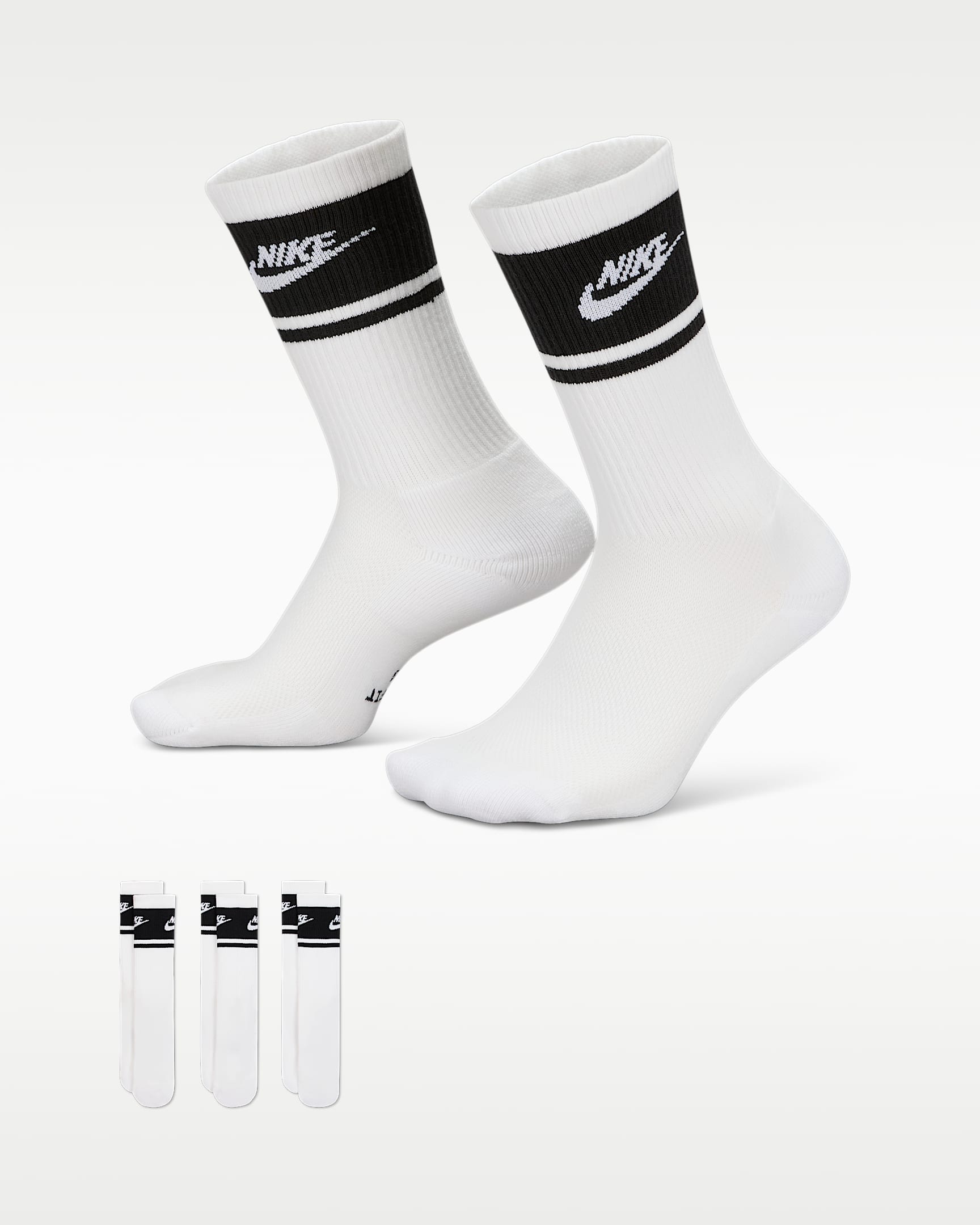 U Nk Ed Elvd Crw 3P Fta St-144 White/Black Bild 1