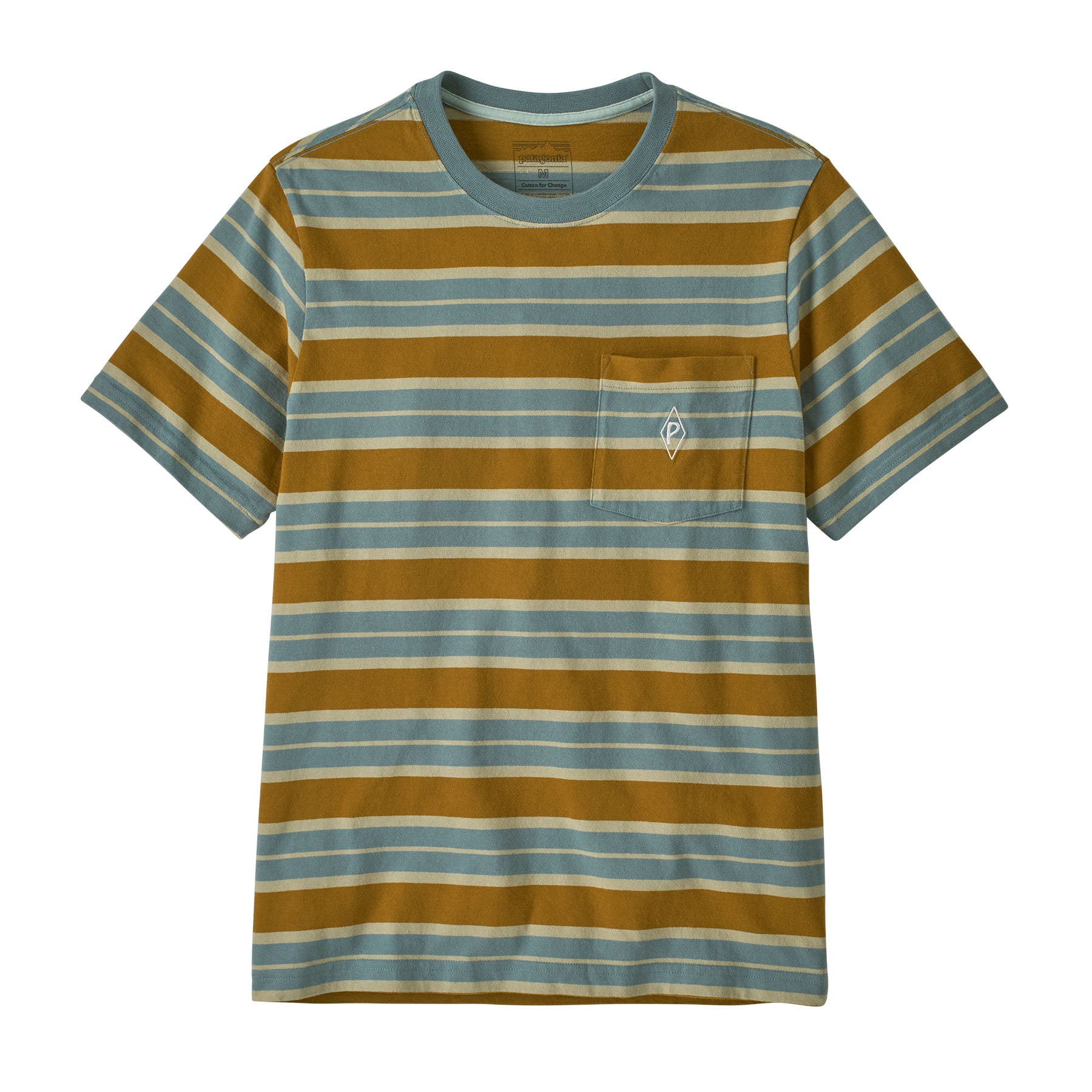Ms MW Water People Mark Pocket Tee Big Wall Blue Sage Bild 1