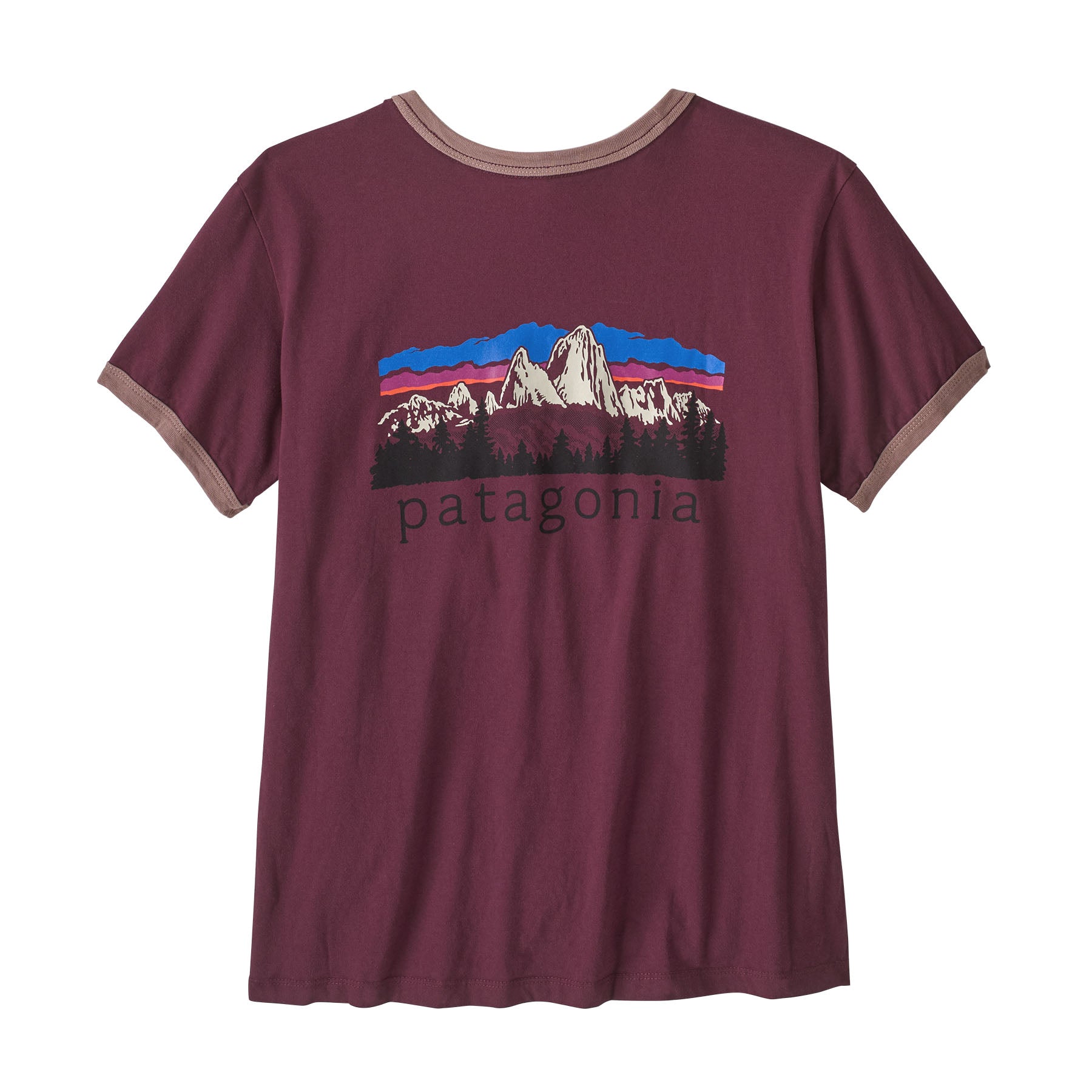 Ws Fitz Roy Foothills Ringer Tee Berry Fig Bild 1