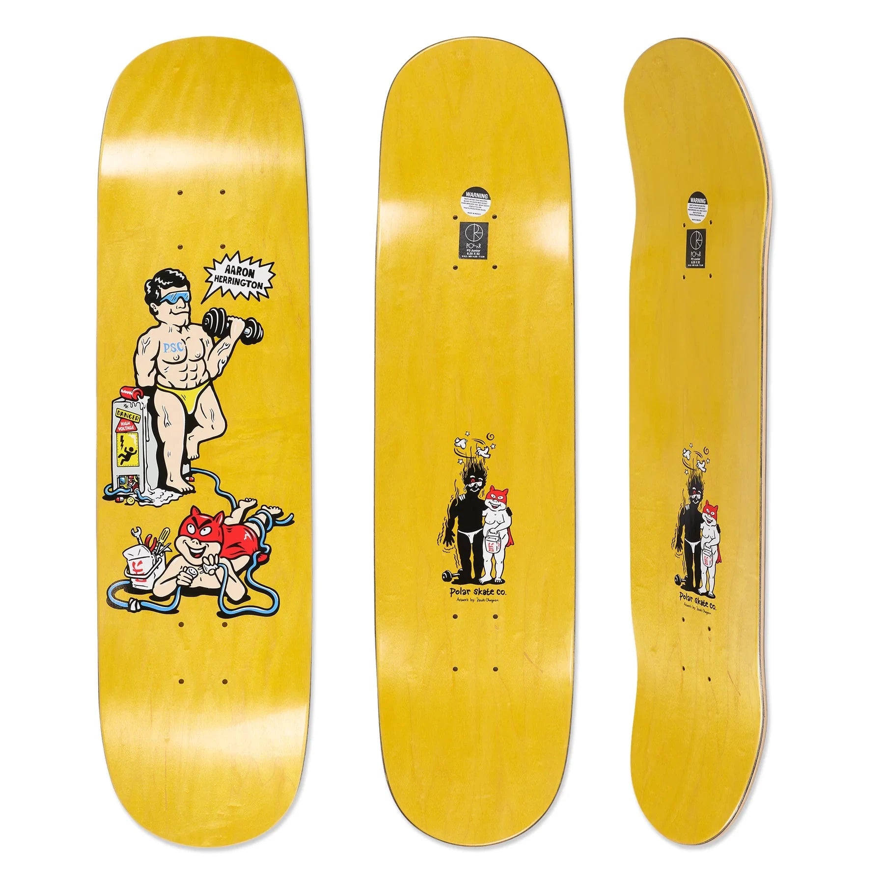 Polar Skate Co. Aaron Herrington Pumping Iron P2 Junior Deck - 8,25" Decks Polar Skate Co.