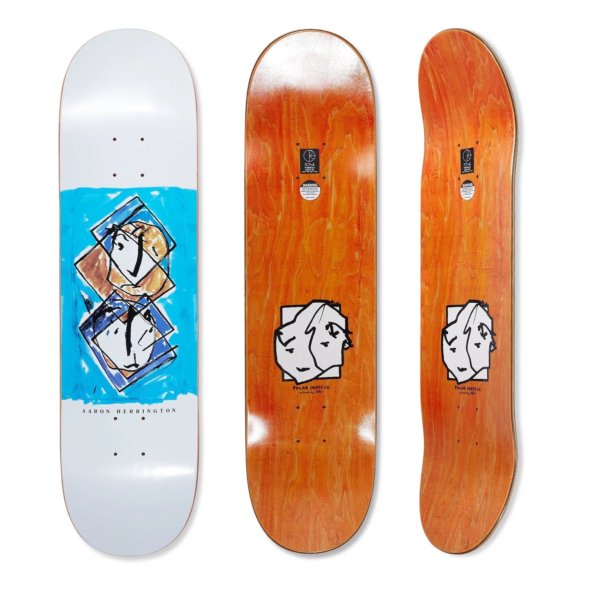 Polar Skate Co. Aaron Herrington - Twisted Popsicle Deck - 8.5" Decks Polar Skate Co.