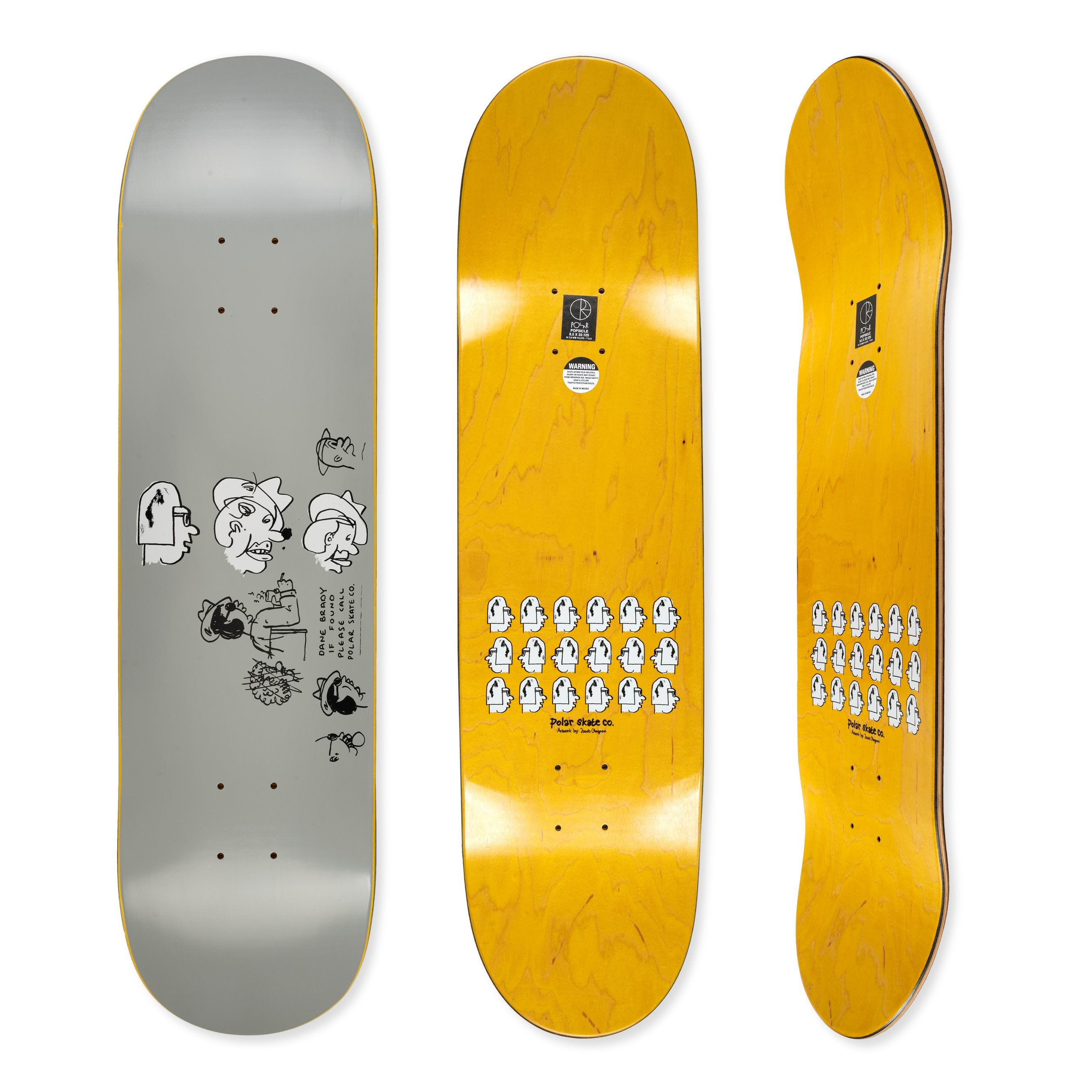 Polar Skate Co. Dane Brady - Mia Deck - 8,75" Decks Polar Skate Co.