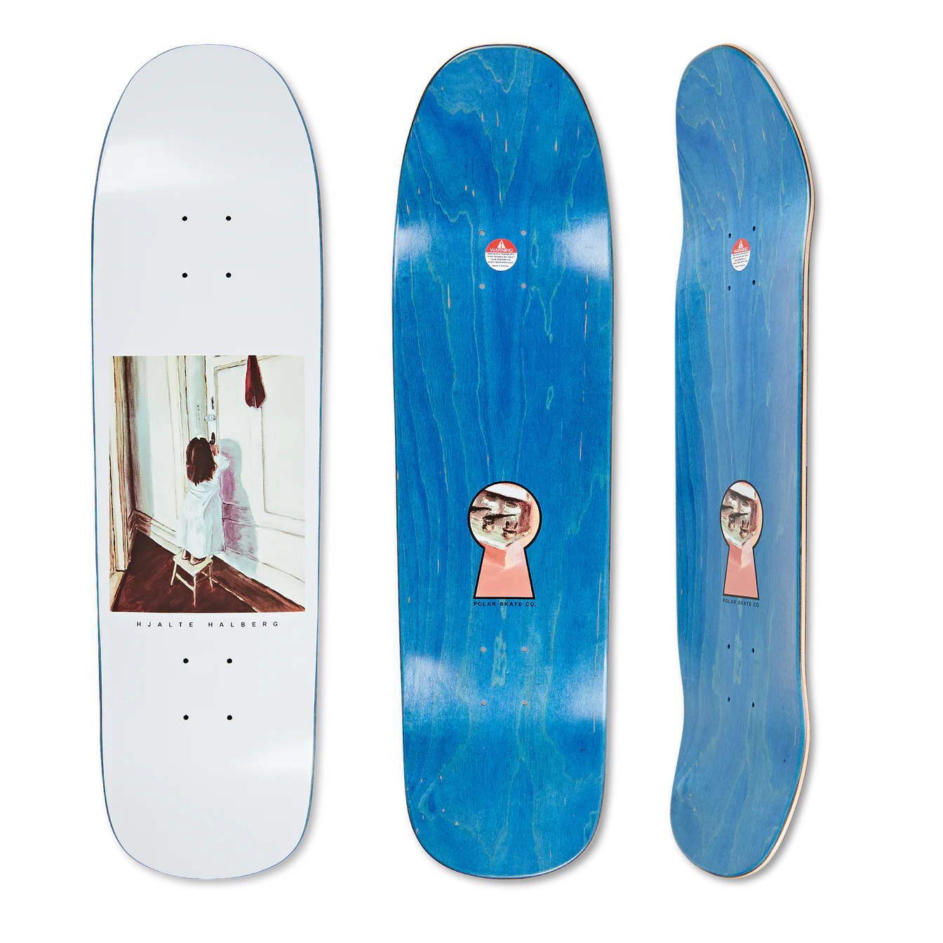 Polar Skate Co. Hjalte Halberg - Keyhole 1991 JR. Deck - 8.65" Decks Polar Skate Co.