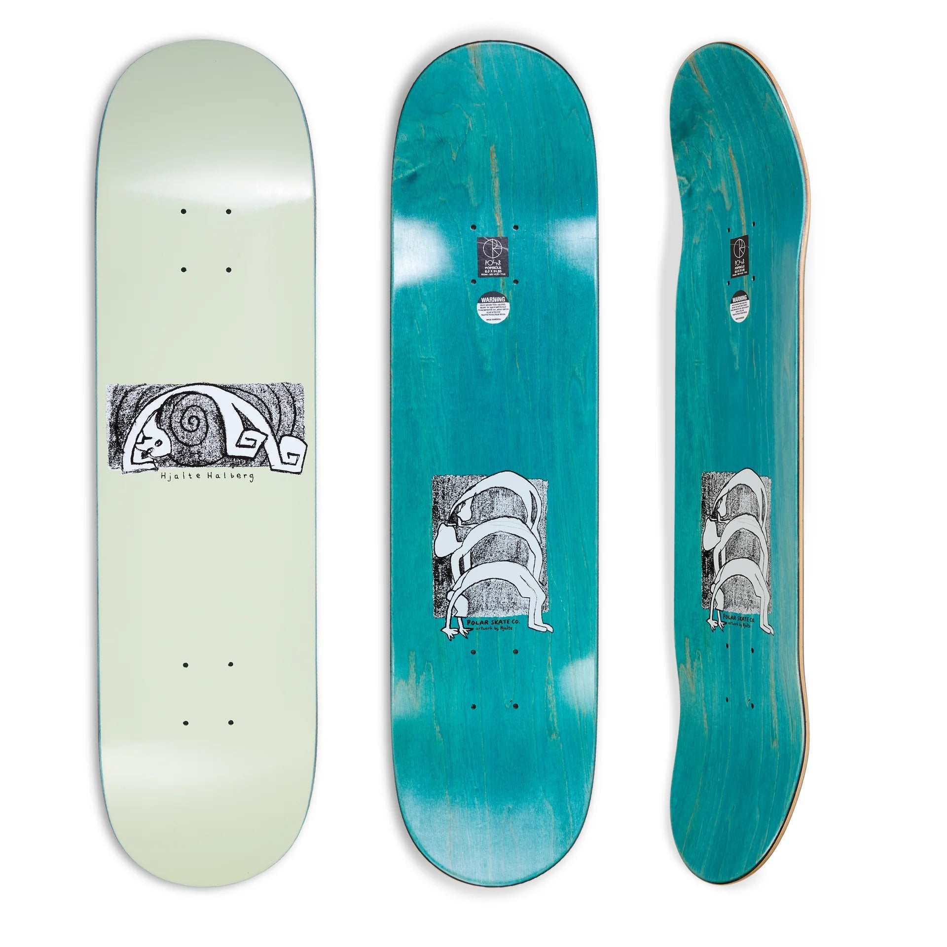 Polar Skate Co. Hjalte Halberg - Yoga Trippin' Popsicle Deck - 8.0" Decks Polar Skate Co.