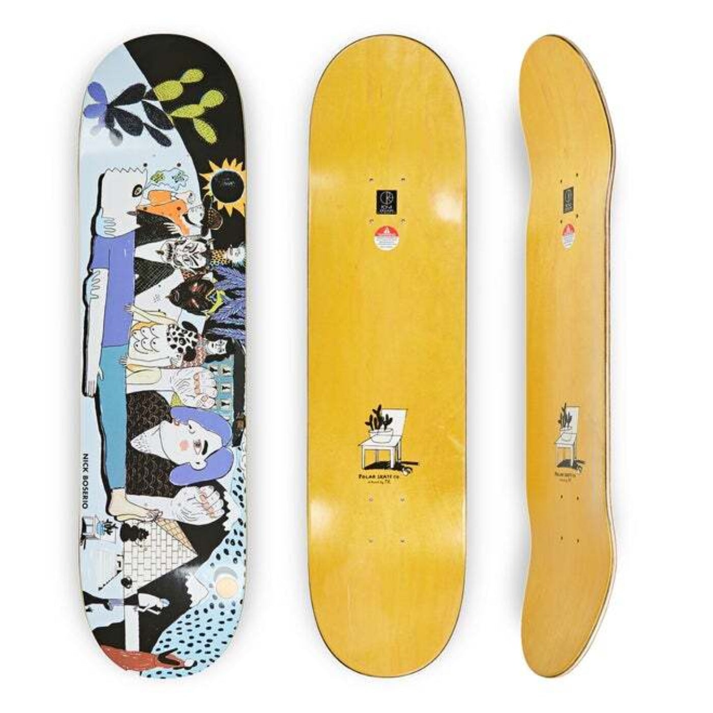 Polar Skate Co. Nick Boserio - Group Healing Deck - 8.625" Decks Polar Skate Co.