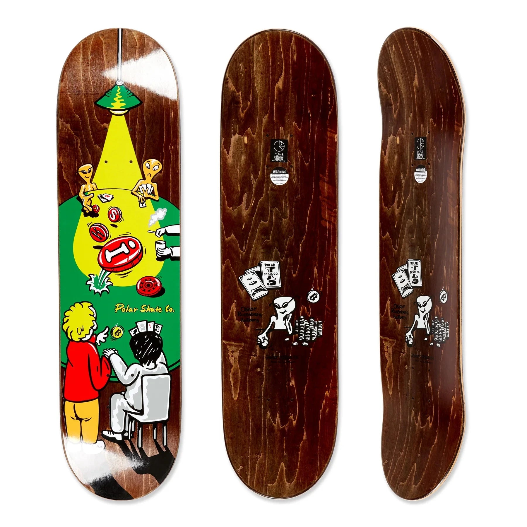 Polar Skate Co. Oskar Rozenberg | Poker Face Deck - 8.5" Decks Polar Skate Co.
