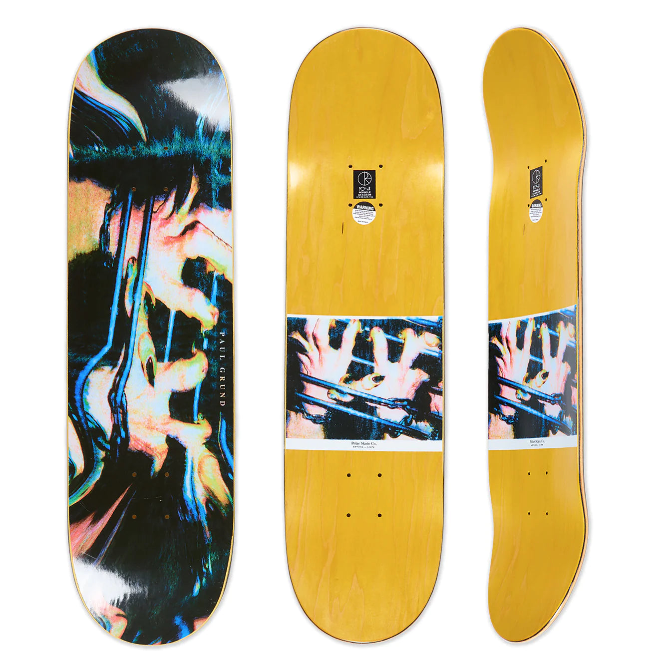Polar Skate Co. Paul Grund - Tweaked Hand Deck - 8,5" Decks Polar Skate Co.