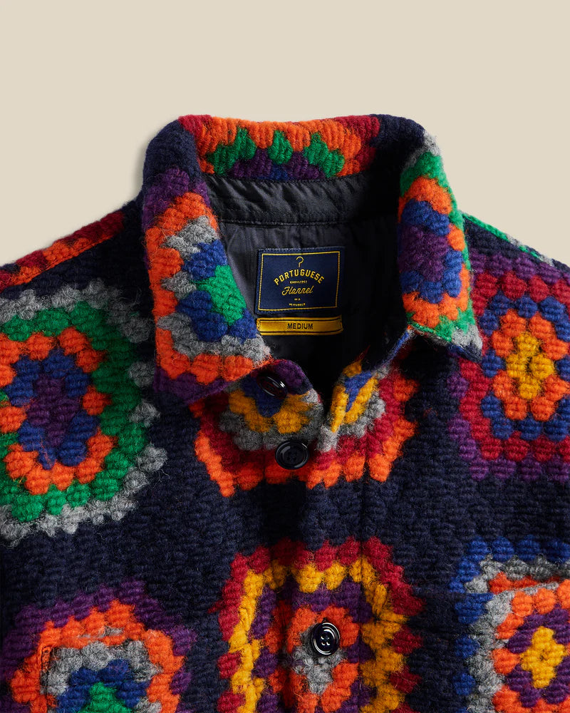 Portuguese Flannel Grandma's Quilt Weste Herren Langarm-Hemd Portuguese Flannel