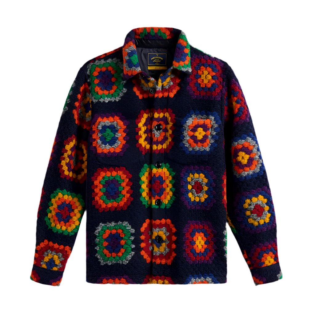 Portuguese Flannel Grandma's Quilt Weste Herren Langarm-Hemd Portuguese Flannel