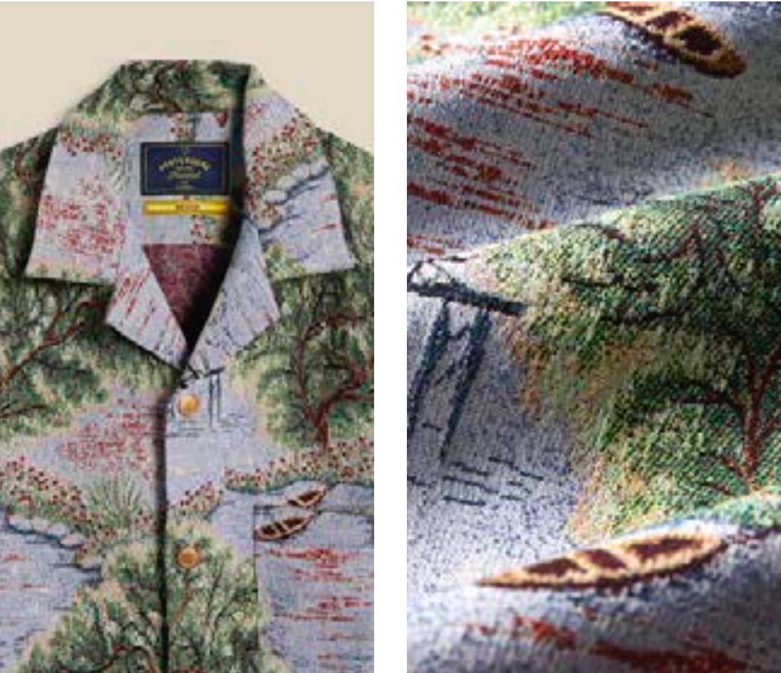 Portuguese Flannel Park Tapestry Hemd Herren Kurzarm-Hemd Portuguese Flannel