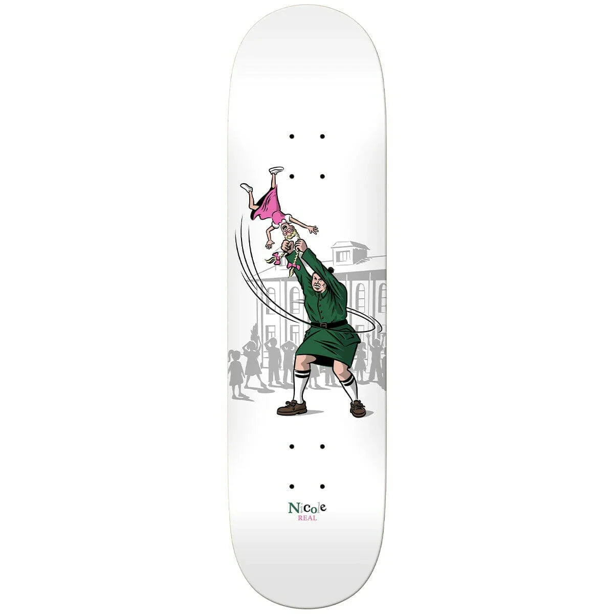 Real Hammer Throw Nicole Hause Deck - 8.28" Decks Real Skateboards