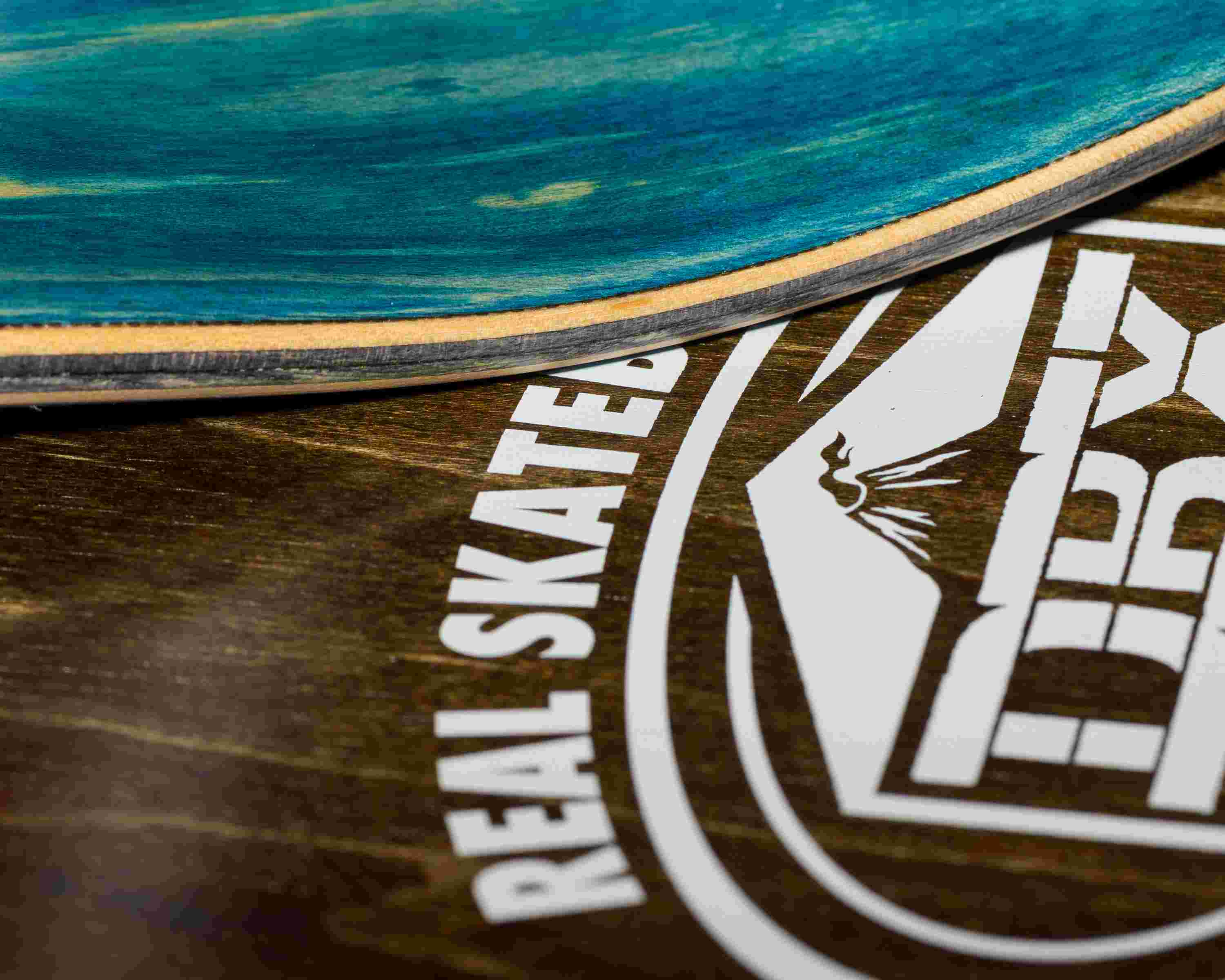 Real Oval "Blue" Foil DBX Deck - 8,50" Decks Real Skateboards